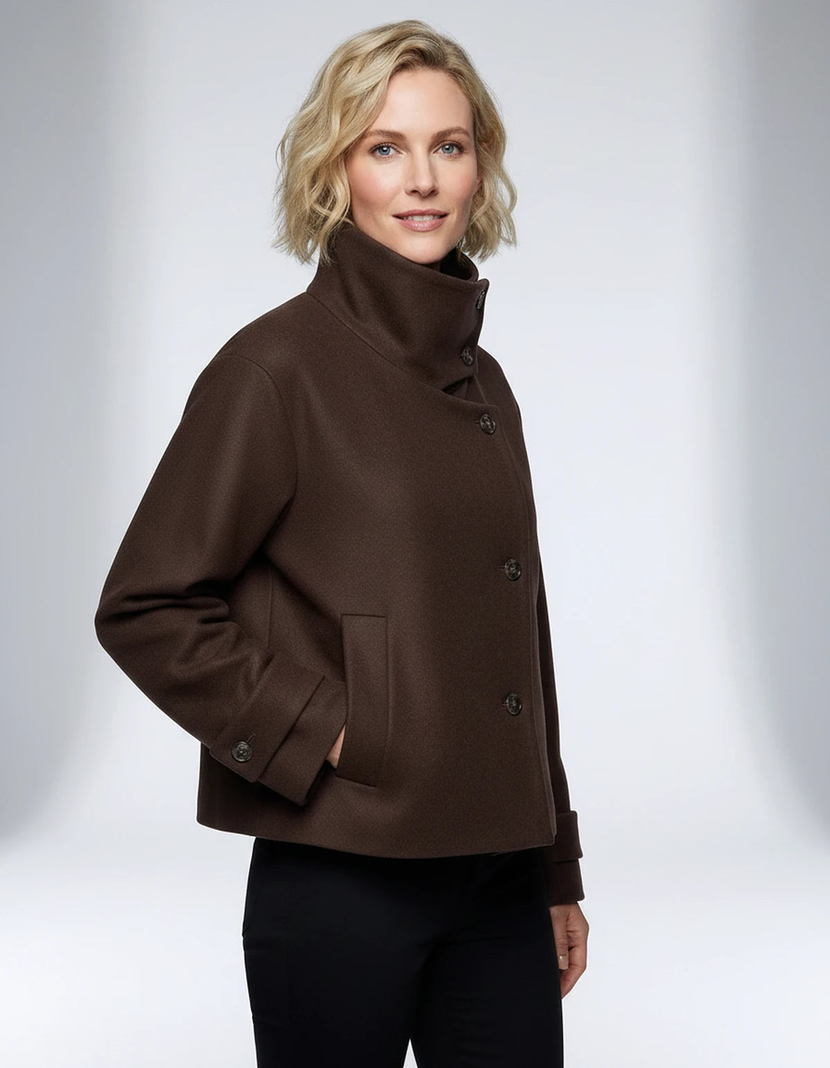 Mirabelle Coat — Coffee | SKU: SD-27400-coffee-XS,SD-27400-coffee-S,SD-27400-coffee-M,SD-27400-coffee-L