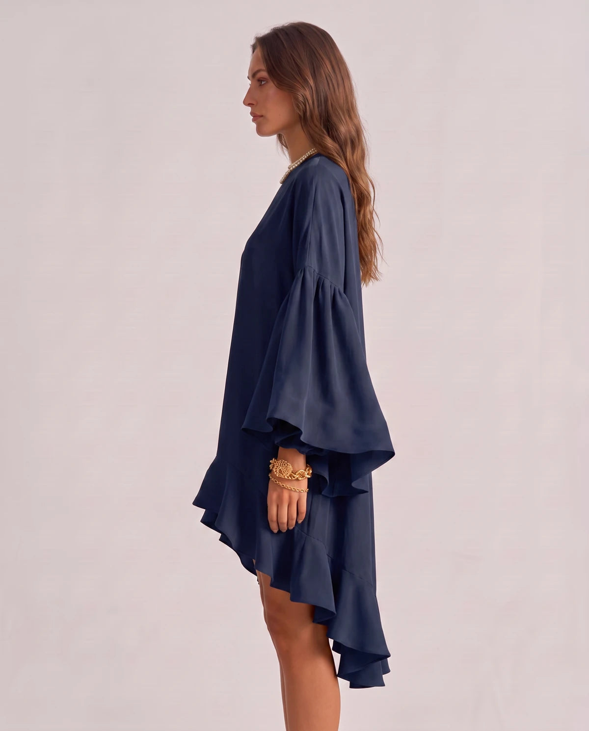 Mirielle Midi Dresses — Navy Blue | SKU: SD-95642-navyblue-2XL,SD-95642-navyblue-L,SD-95642-navyblue-M,SD-95642-navyblue-S,SD-95642-navyblue-XL,SD-95642-navyblue-XS