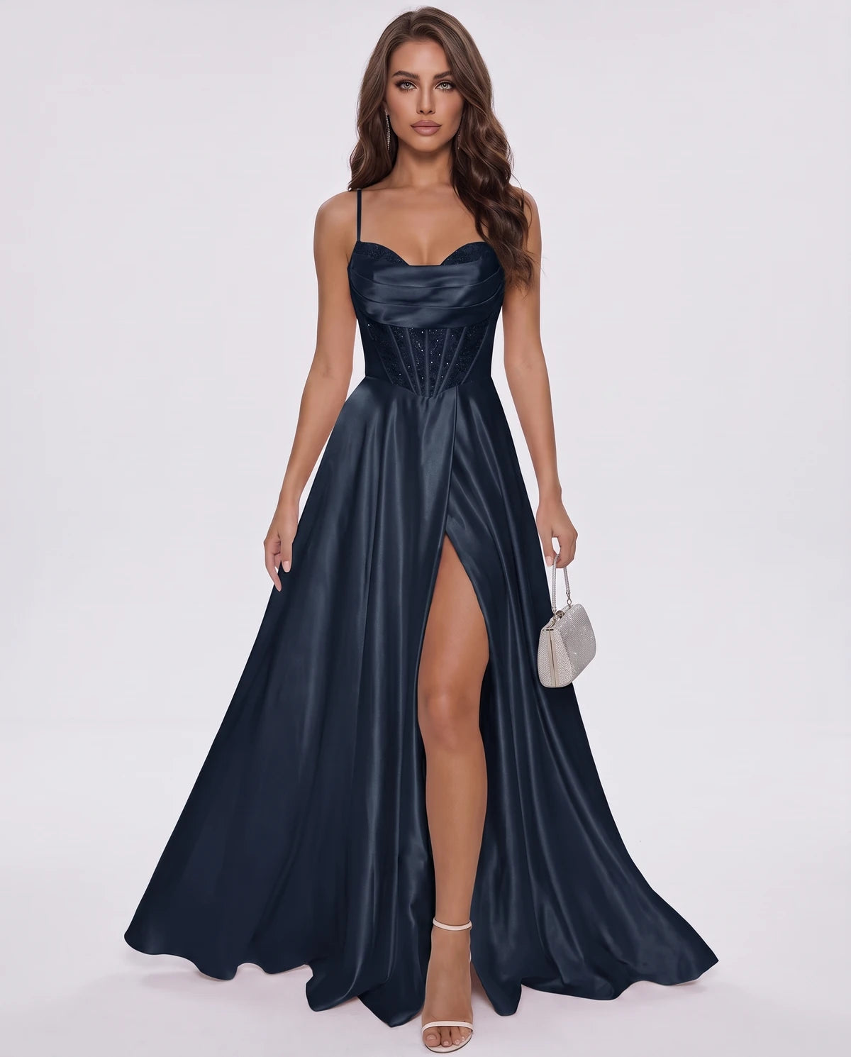 Modena Maxi Dress — Navy
