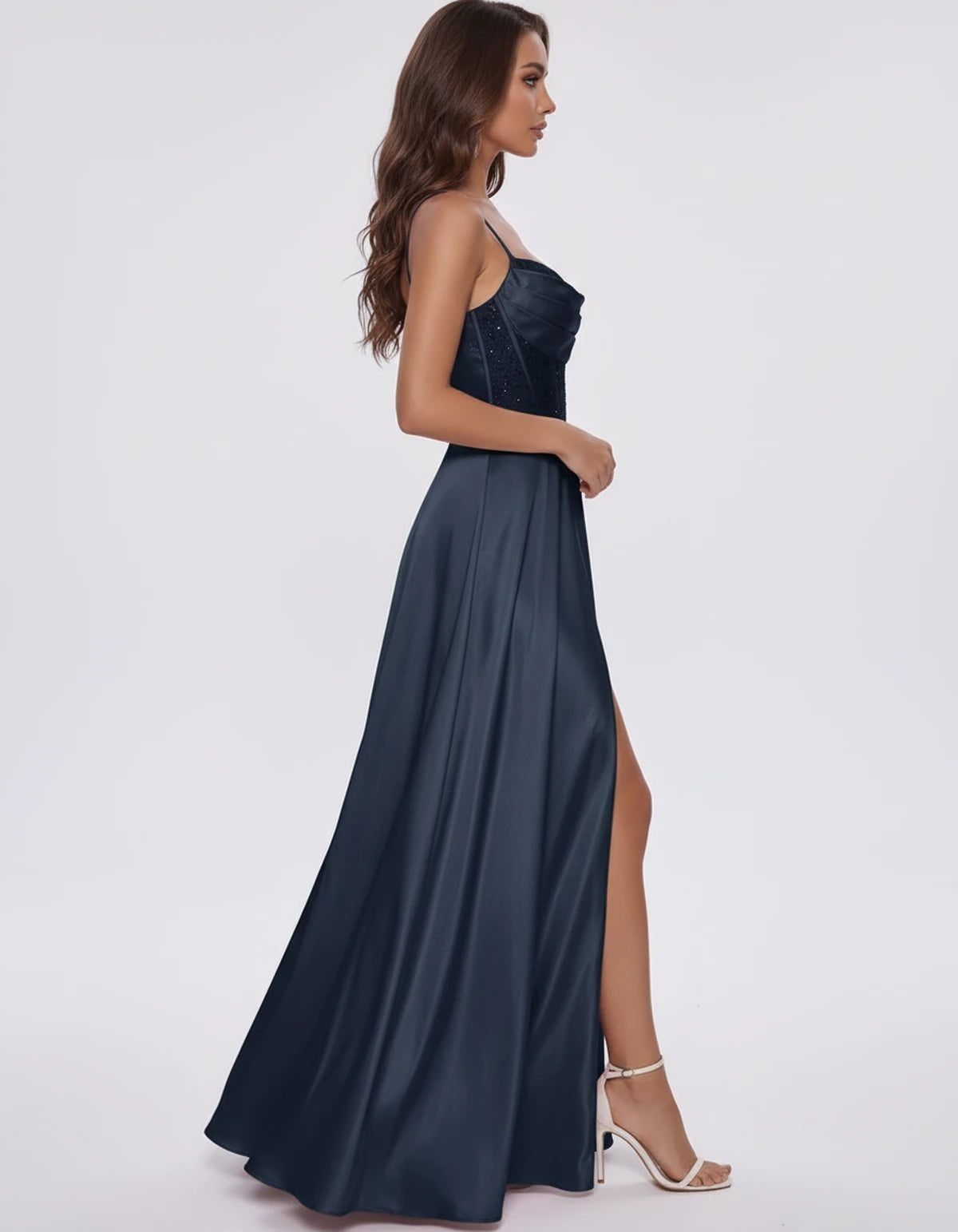 Modena Maxi Dress — Navy | SKU: SD-17487-navy-2,SD-17487-navy-4,SD-17487-navy-6,SD-17487-navy-8,SD-17487-navy-10,SD-17487-navy-12,SD-17487-navy-14,SD-17487-navy-16,SD-17487-navy-16W,SD-17487-navy-18W,SD-17487-navy-20W,SD-17487-navy-22W