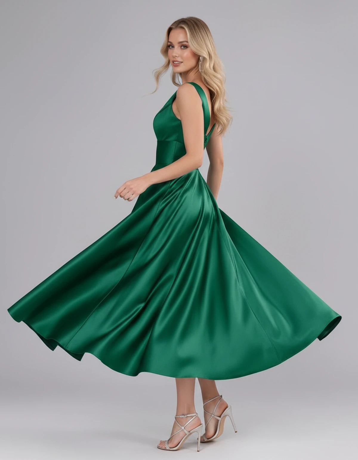 Montaigne Midi Dresses — Emerald Green | SKU: SD-07068-emeraldgreen-2,SD-07068-emeraldgreen-4,SD-07068-emeraldgreen-6,SD-07068-emeraldgreen-8,SD-07068-emeraldgreen-10,SD-07068-emeraldgreen-12,SD-07068-emeraldgreen-14,SD-07068-emeraldgreen-16,SD-07068-emeraldgreen-16W,SD-07068-emeraldgreen-18W
