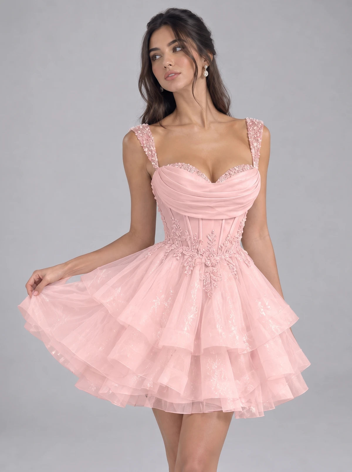 Nadalie Mini Dress — Pink