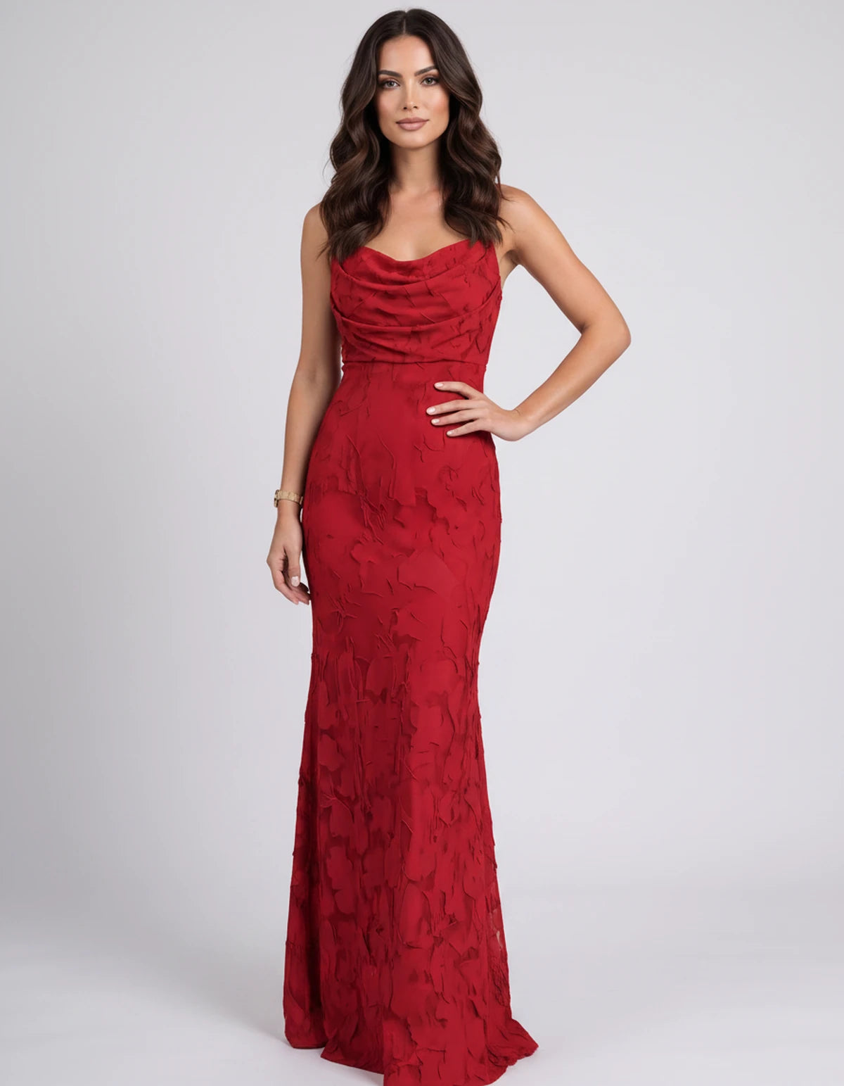 Naledi Maxi Dress — Red | SKU: SD-17785-red-2,SD-17785-red-4,SD-17785-red-6,SD-17785-red-8,SD-17785-red-10,SD-17785-red-12,SD-17785-red-14,SD-17785-red-16,SD-17785-red-16W,SD-17785-red-18W,SD-17785-red-20W,SD-17785-red-22W