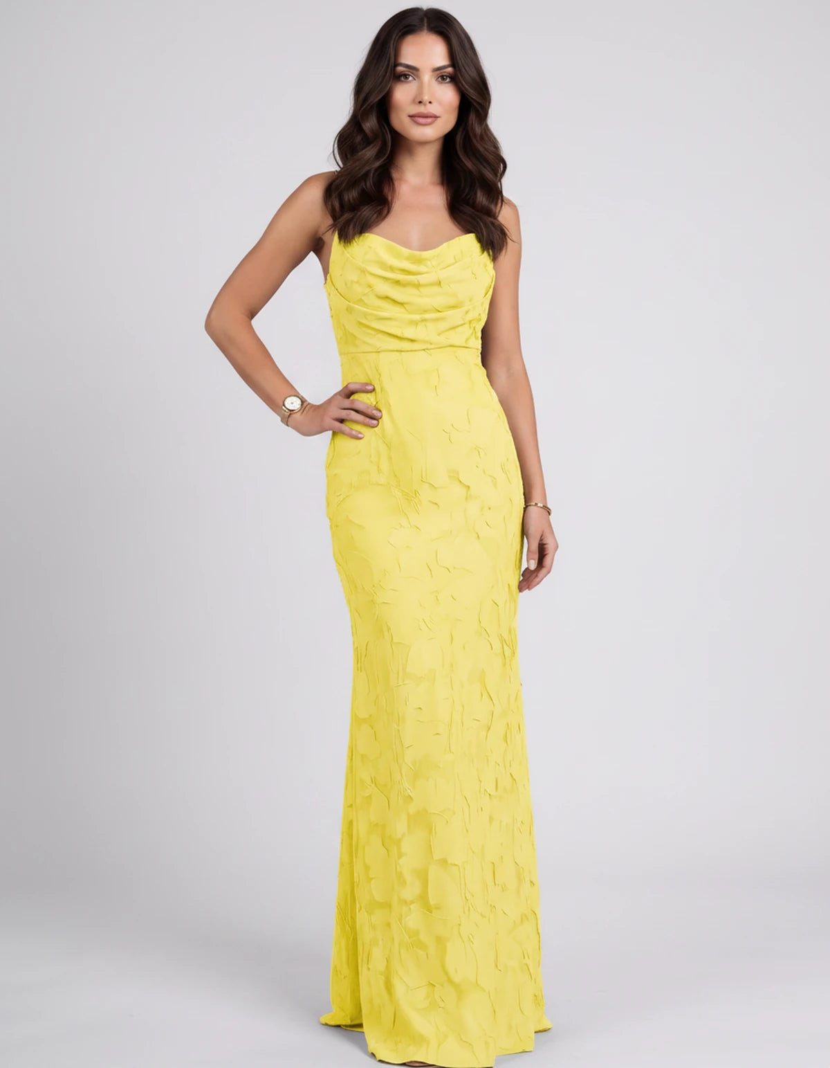 Naledi Maxi Dress — Yellow | SKU: SD-17785-yellow-2,SD-17785-yellow-4,SD-17785-yellow-6,SD-17785-yellow-8,SD-17785-yellow-10,SD-17785-yellow-12,SD-17785-yellow-14,SD-17785-yellow-16,SD-17785-yellow-16W,SD-17785-yellow-18W,SD-17785-yellow-20W,SD-17785-yellow-22W