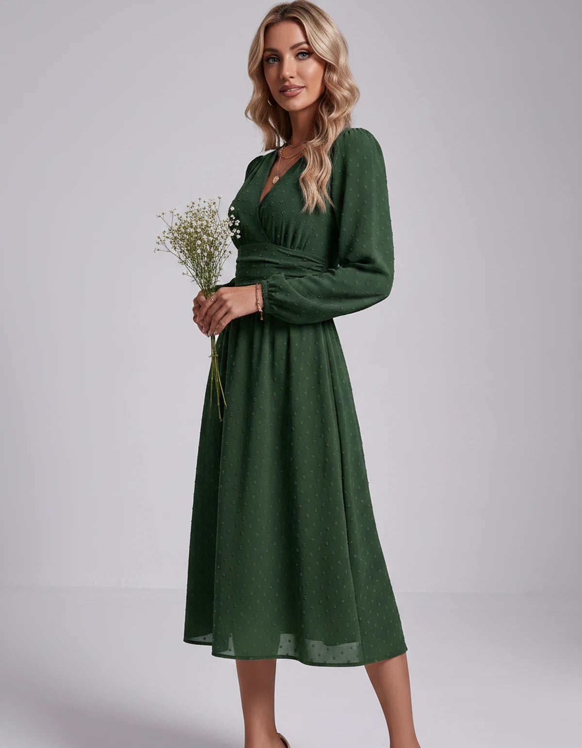 Nephele Maxi Dress — Military green | SKU: SD-31586-militarygreen-XS,SD-31586-militarygreen-S,SD-31586-militarygreen-M,SD-31586-militarygreen-L,SD-31586-militarygreen-XL,SD-31586-militarygreen-2XL