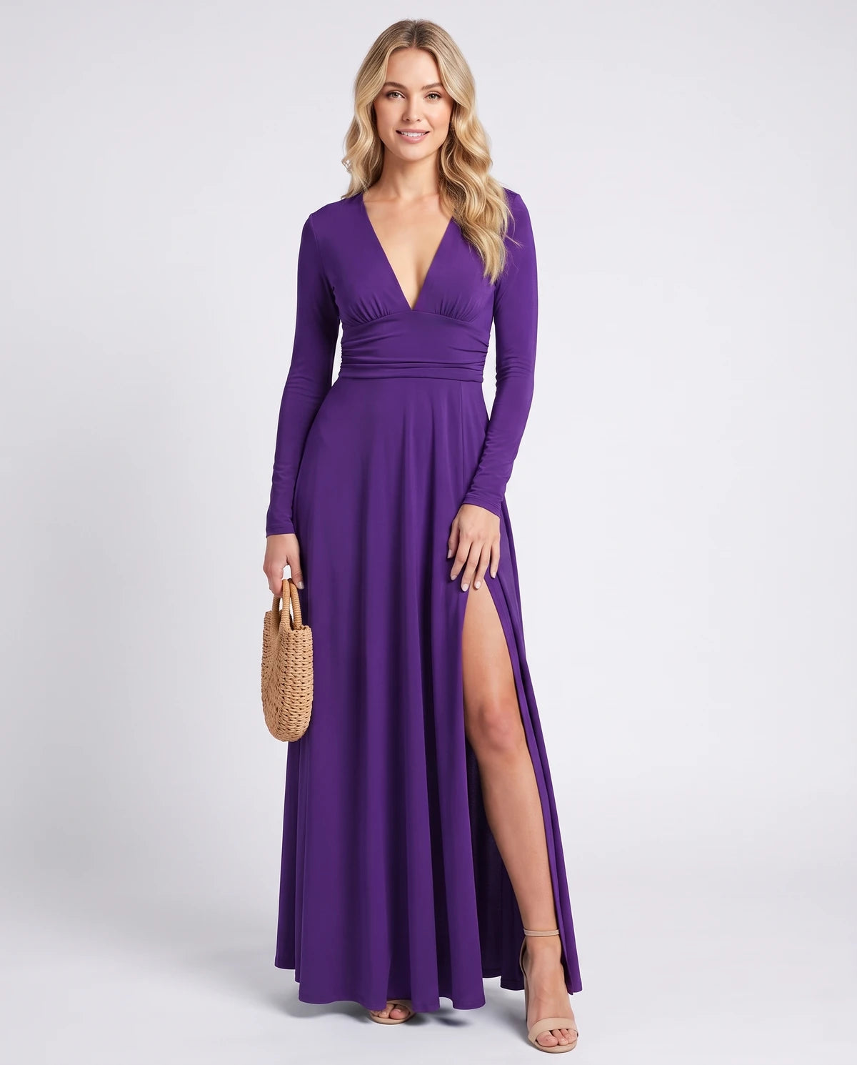 Nerea Maxi Dress — Purple