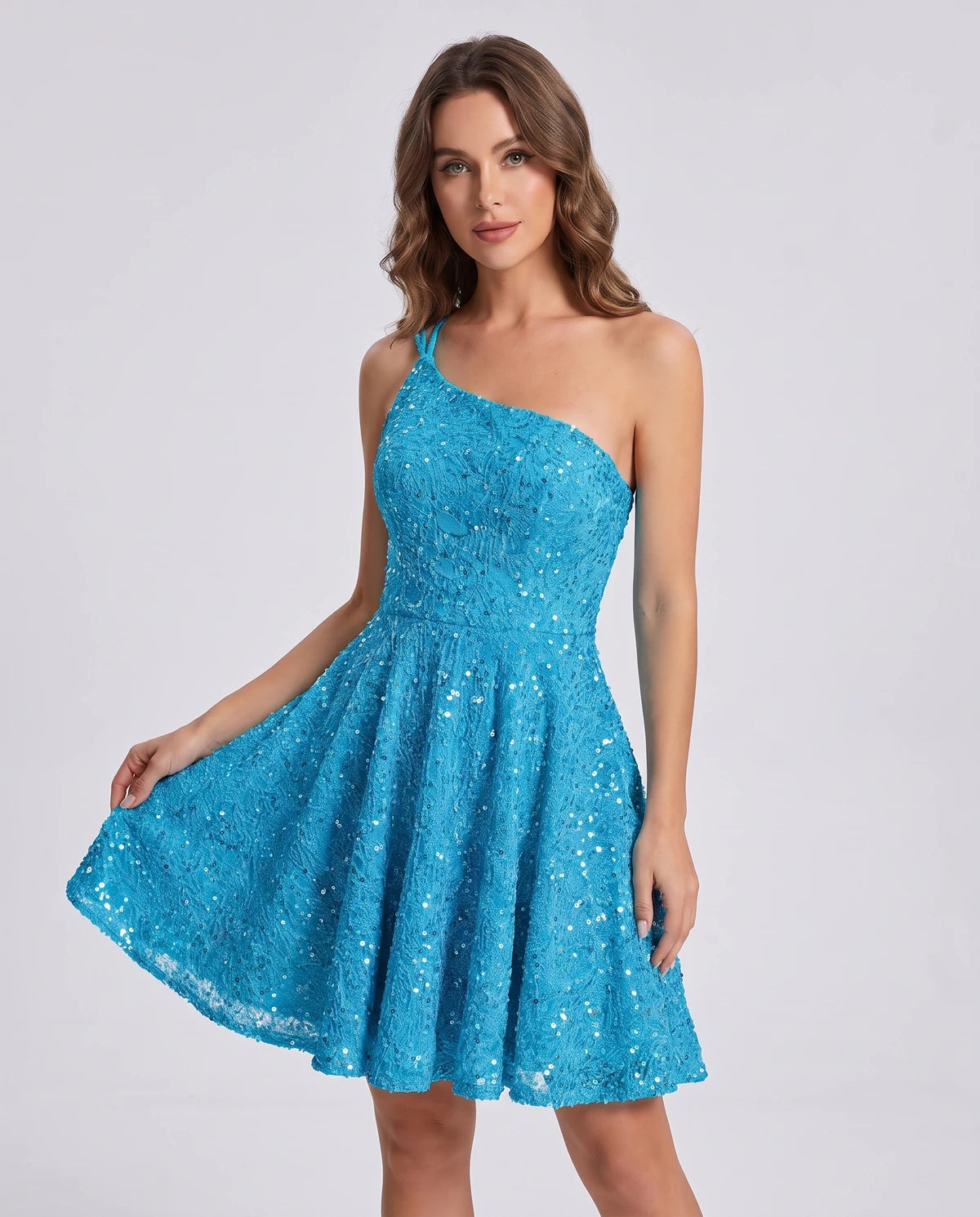 Nevaeh Mini Dress — Blue