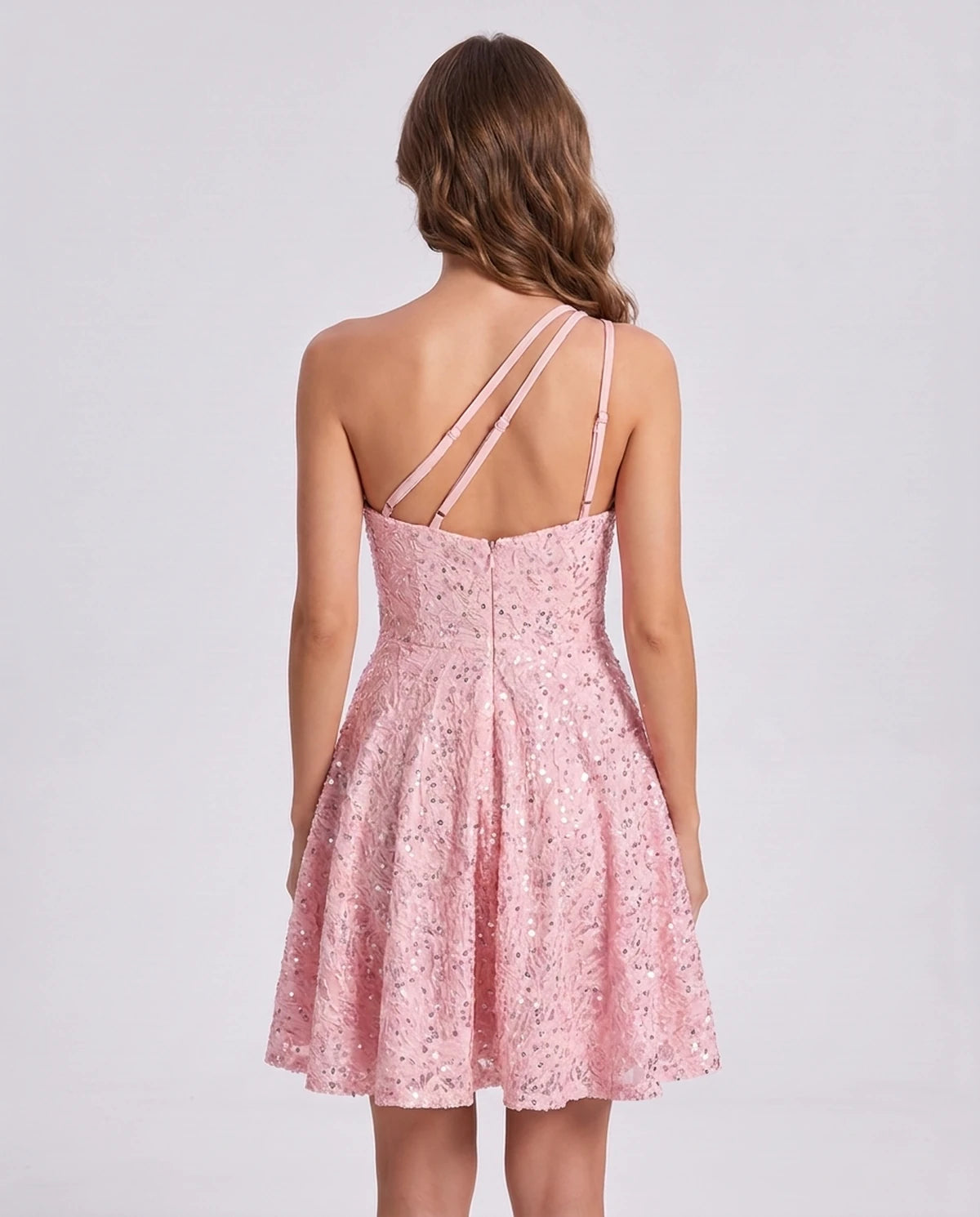 Nevaeh Mini Dress — Blush | SKU: SD-87410-blush-2,SD-87410-blush-4,SD-87410-blush-6,SD-87410-blush-8,SD-87410-blush-10,SD-87410-blush-12,SD-87410-blush-14,SD-87410-blush-16,SD-87410-blush-16W,SD-87410-blush-18W,SD-87410-blush-20W,SD-87410-blush-22W