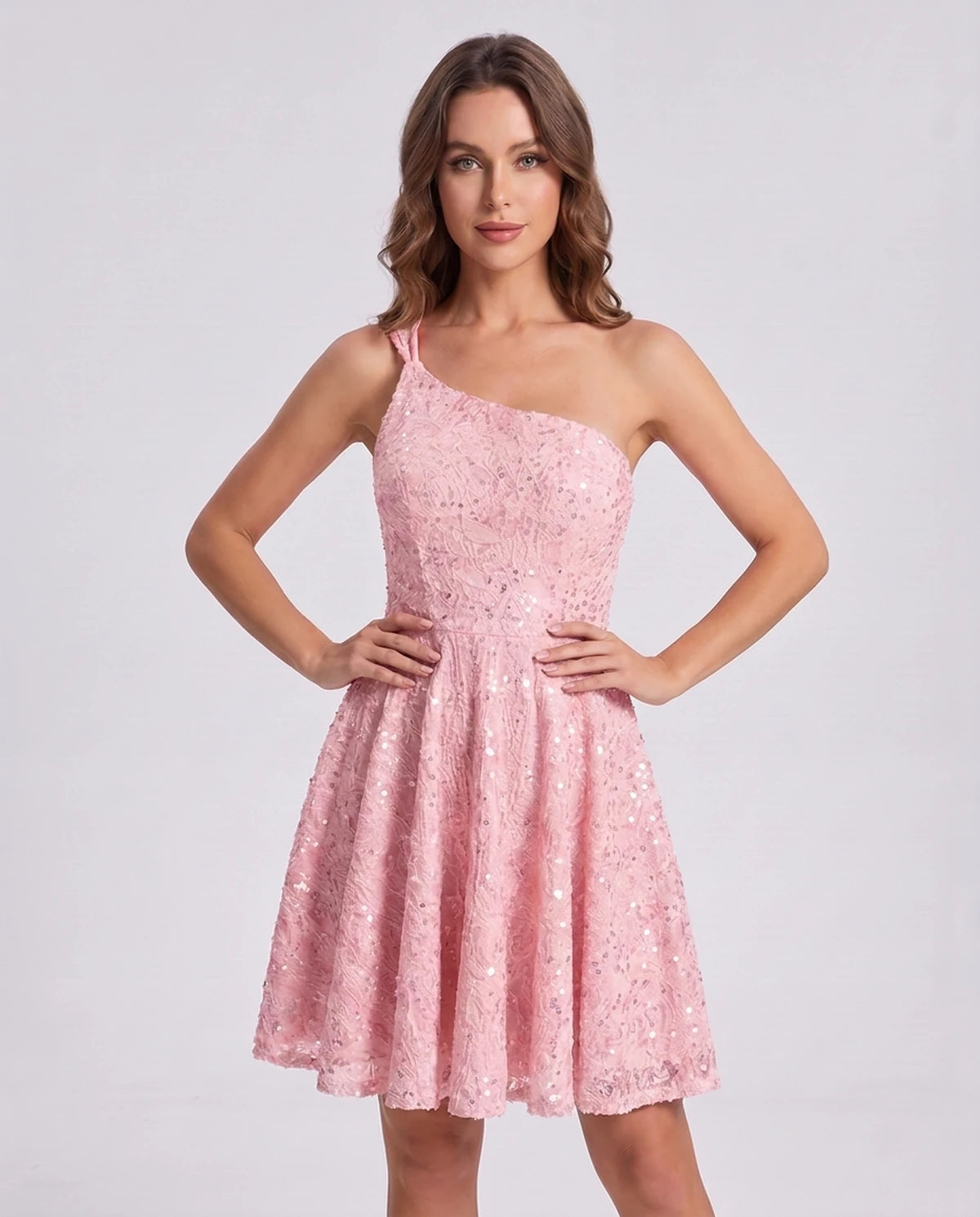 Nevaeh Mini Dress — Blush | SKU: SD-87410-blush-2,SD-87410-blush-4,SD-87410-blush-6,SD-87410-blush-8,SD-87410-blush-10,SD-87410-blush-12,SD-87410-blush-14,SD-87410-blush-16,SD-87410-blush-16W,SD-87410-blush-18W,SD-87410-blush-20W,SD-87410-blush-22W
