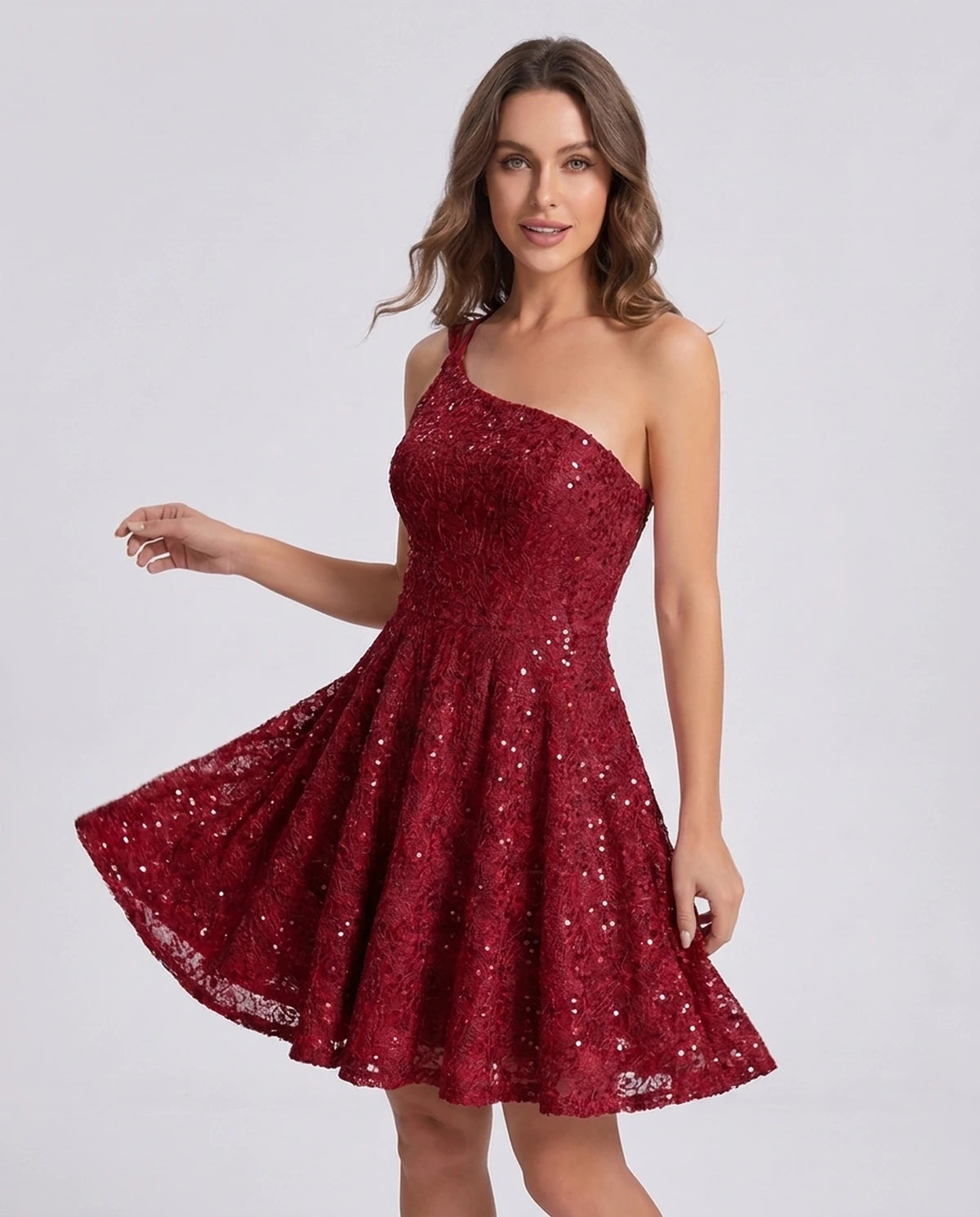 Nevaeh Mini Dress — Red | SKU: SD-87410-red-2,SD-87410-red-4,SD-87410-red-6,SD-87410-red-8,SD-87410-red-10,SD-87410-red-12,SD-87410-red-14,SD-87410-red-16,SD-87410-red-16W,SD-87410-red-18W,SD-87410-red-20W,SD-87410-red-22W