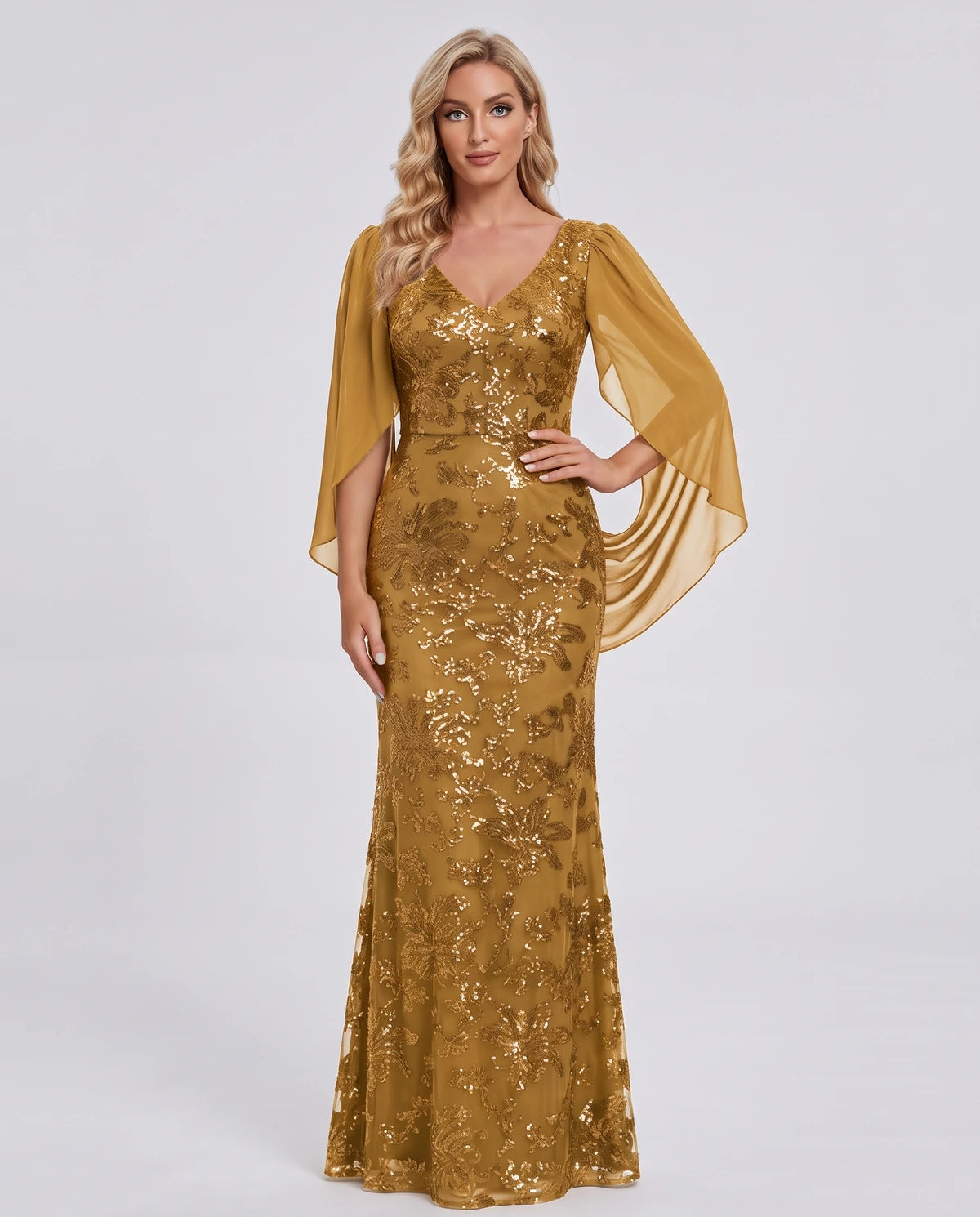 Nightingale Maxi Dress — Gold