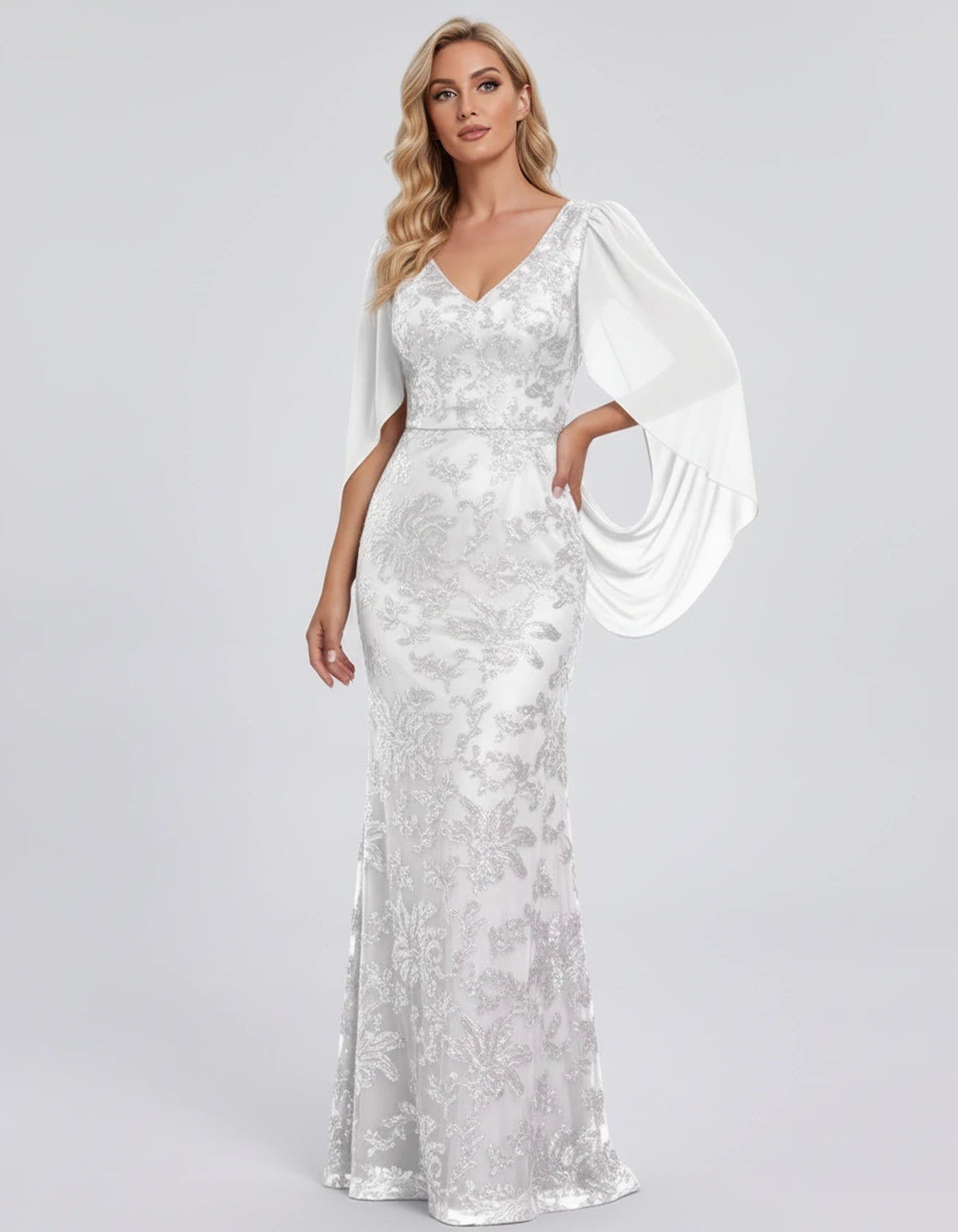 Nightingale Maxi Dress — Ivory | SKU: SD-21944-ivory-2,SD-21944-ivory-4,SD-21944-ivory-6,SD-21944-ivory-8,SD-21944-ivory-10,SD-21944-ivory-12,SD-21944-ivory-14,SD-21944-ivory-16,SD-21944-ivory-16W,SD-21944-ivory-18W,SD-21944-ivory-20W,SD-21944-ivory-22W