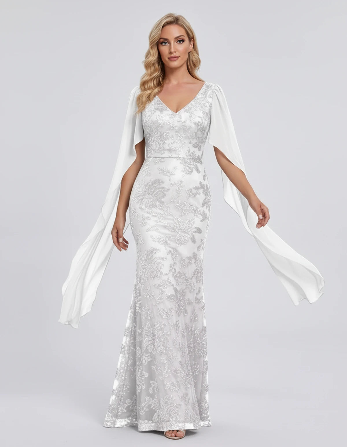 Nightingale Maxi Dress — Ivory | SKU: SD-21944-ivory-2,SD-21944-ivory-4,SD-21944-ivory-6,SD-21944-ivory-8,SD-21944-ivory-10,SD-21944-ivory-12,SD-21944-ivory-14,SD-21944-ivory-16,SD-21944-ivory-16W,SD-21944-ivory-18W,SD-21944-ivory-20W,SD-21944-ivory-22W