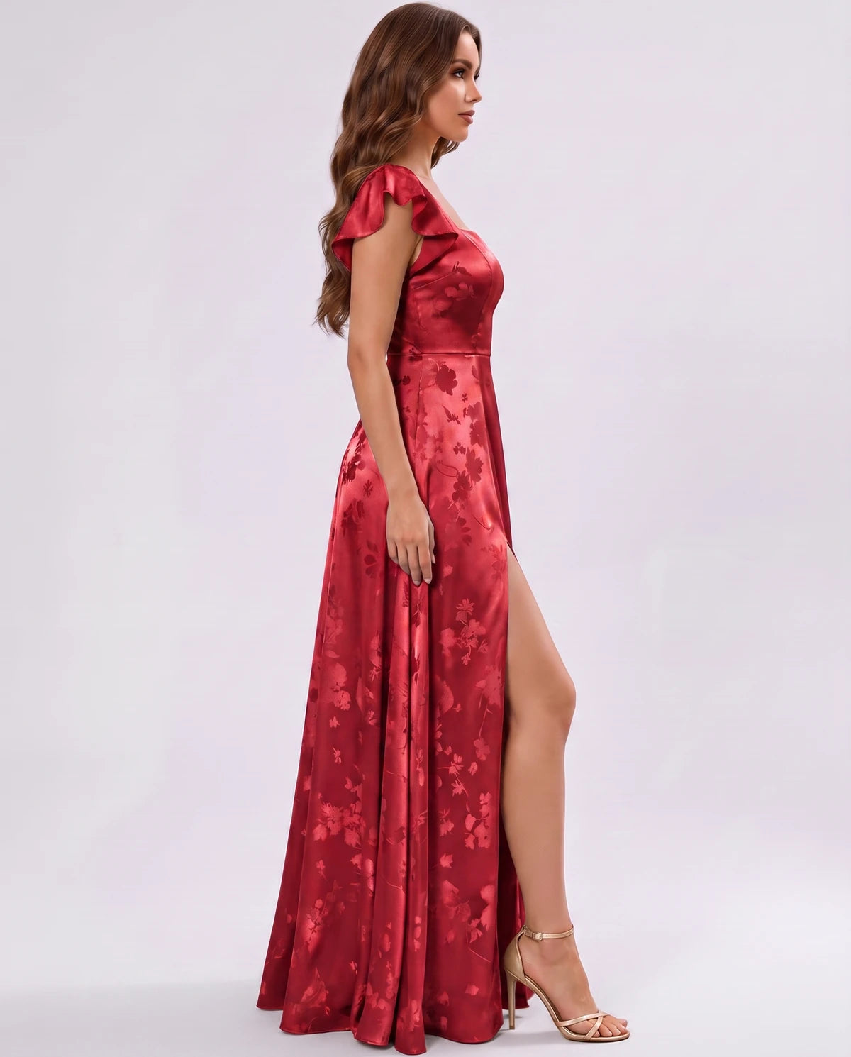 Odelia Maxi Dress — Red | SKU: SD-46794-red-2,SD-46794-red-4,SD-46794-red-6,SD-46794-red-8,SD-46794-red-10,SD-46794-red-12,SD-46794-red-14,SD-46794-red-16,SD-46794-red-16W,SD-46794-red-18W,SD-46794-red-20W,SD-46794-red-22W