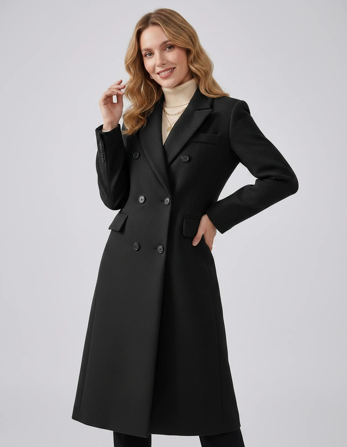 Oleander Coat — Black | SKU: SD-13109-black-XS,SD-13109-black-S,SD-13109-black-M,SD-13109-black-L,SD-13109-black-XL,SD-13109-black-2XL