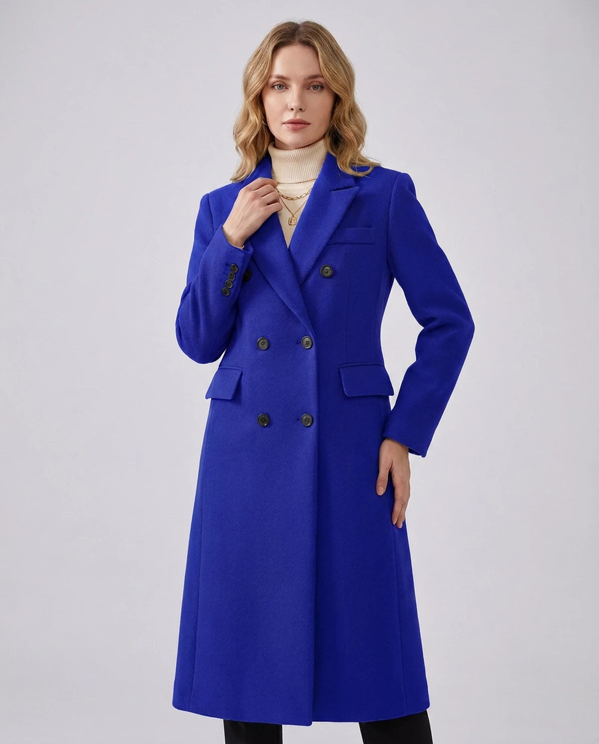 Oleander Coat — Blue