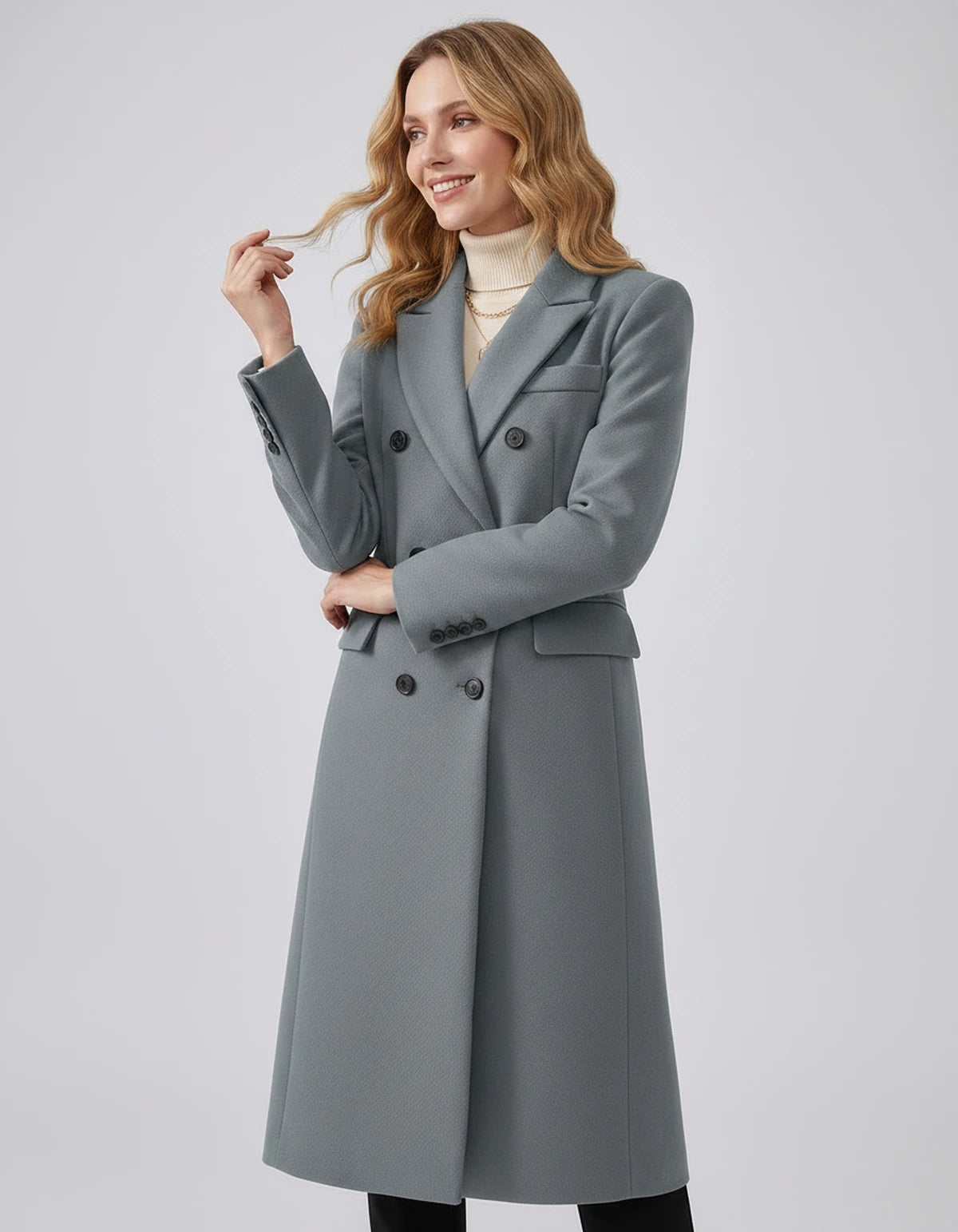 Oleander Coat — Gray | SKU: SD-13109-gray-XS,SD-13109-gray-S,SD-13109-gray-M,SD-13109-gray-L,SD-13109-gray-XL,SD-13109-gray-2XL