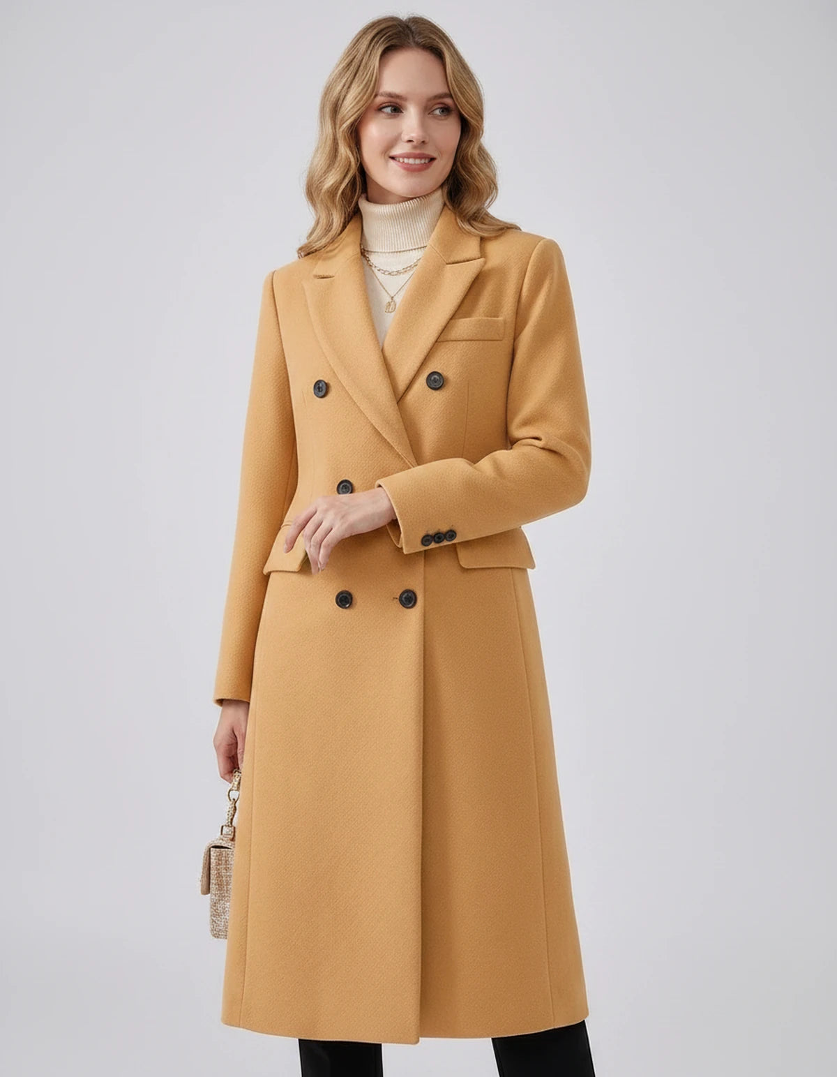 Oleander Coat — Khaki | SKU: SD-13109-khaki-XS,SD-13109-khaki-S,SD-13109-khaki-M,SD-13109-khaki-L,SD-13109-khaki-XL,SD-13109-khaki-2XL