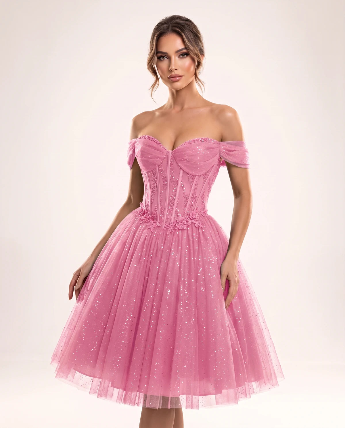 Olwenna Midi Dresses — Pink