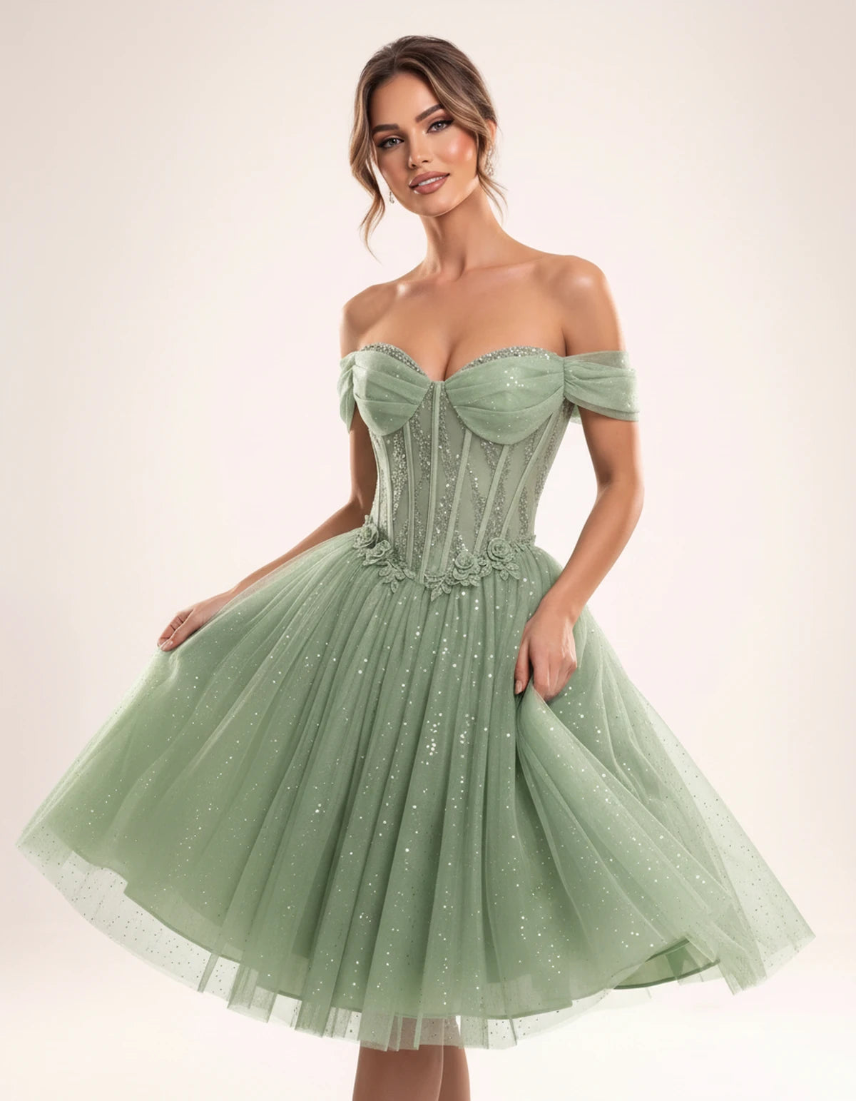 Olwenna Midi Dresses — Sage | SKU: SD-99298-sage-2,SD-99298-sage-4,SD-99298-sage-6,SD-99298-sage-8,SD-99298-sage-10,SD-99298-sage-12,SD-99298-sage-14,SD-99298-sage-14W,SD-99298-sage-16,SD-99298-sage-16W,SD-99298-sage-18W,SD-99298-sage-20W