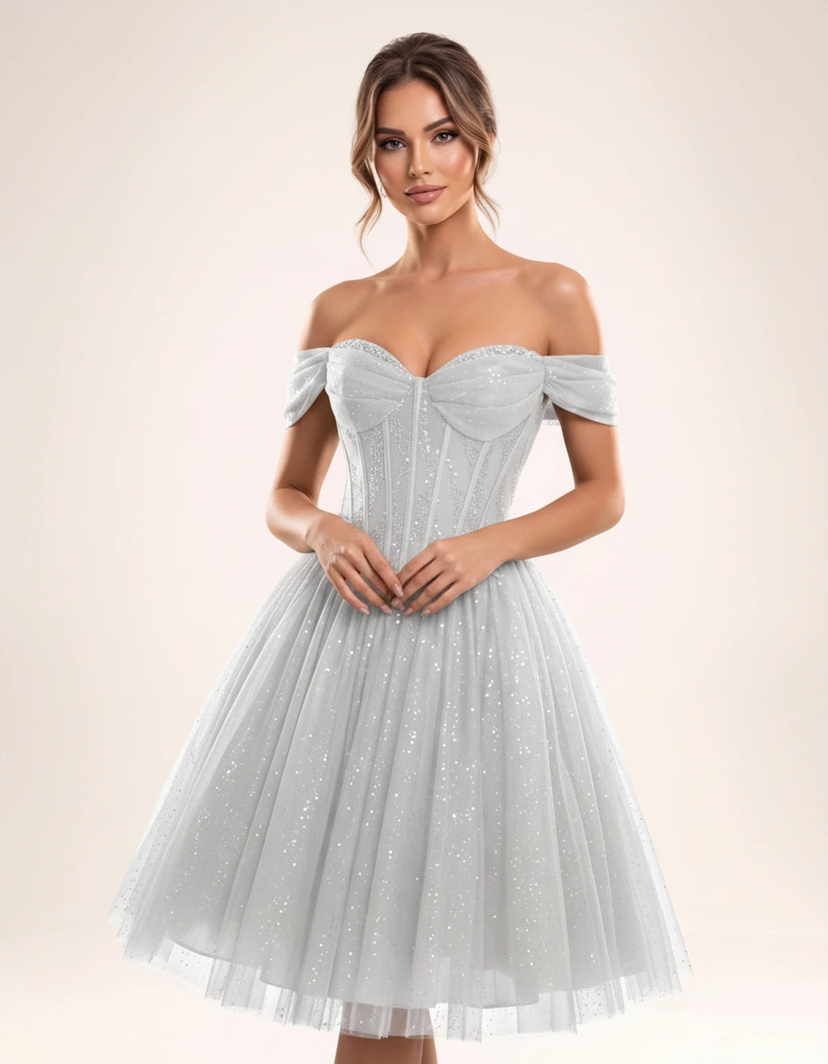 Olwenna Midi Dresses — White | SKU: SD-99298-white-2,SD-99298-white-4,SD-99298-white-6,SD-99298-white-8,SD-99298-white-10,SD-99298-white-12,SD-99298-white-14,SD-99298-white-14W,SD-99298-white-16,SD-99298-white-16W,SD-99298-white-18W,SD-99298-white-20W