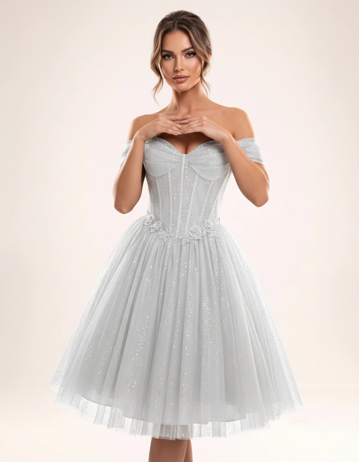 Olwenna Midi Dresses — White | SKU: SD-99298-white-2,SD-99298-white-4,SD-99298-white-6,SD-99298-white-8,SD-99298-white-10,SD-99298-white-12,SD-99298-white-14,SD-99298-white-14W,SD-99298-white-16,SD-99298-white-16W,SD-99298-white-18W,SD-99298-white-20W