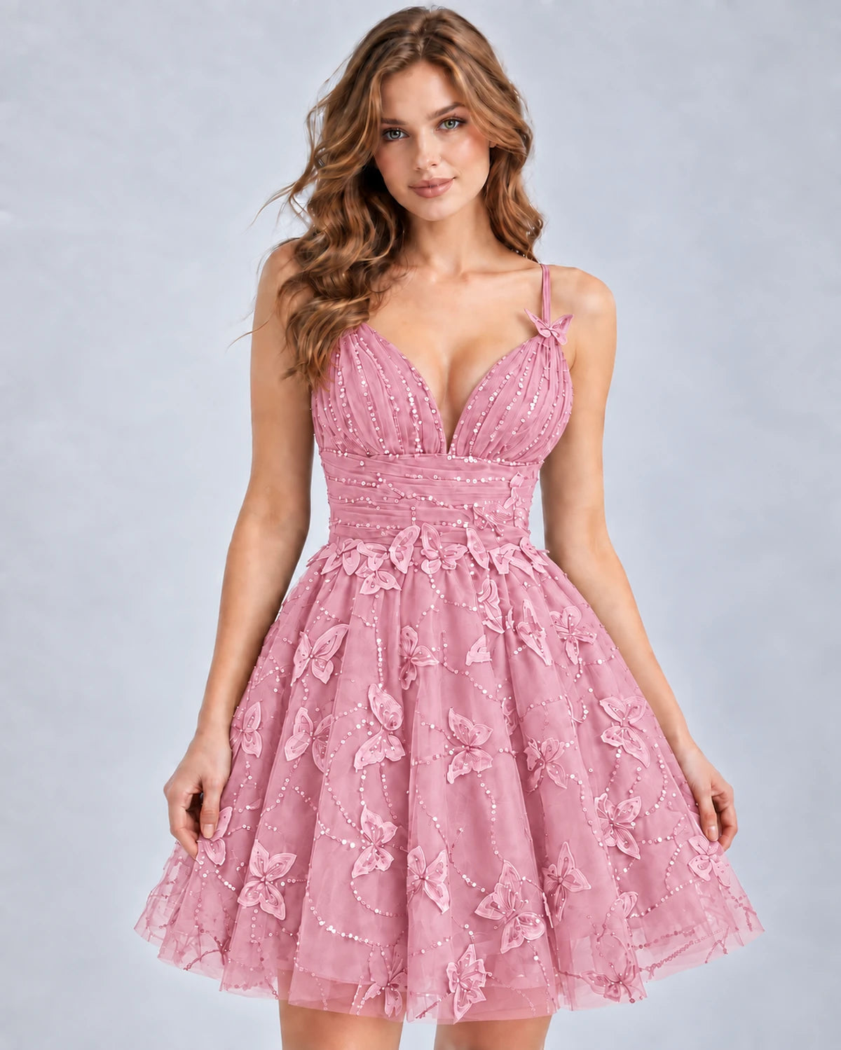 Orchidea Mini Dress — Pink