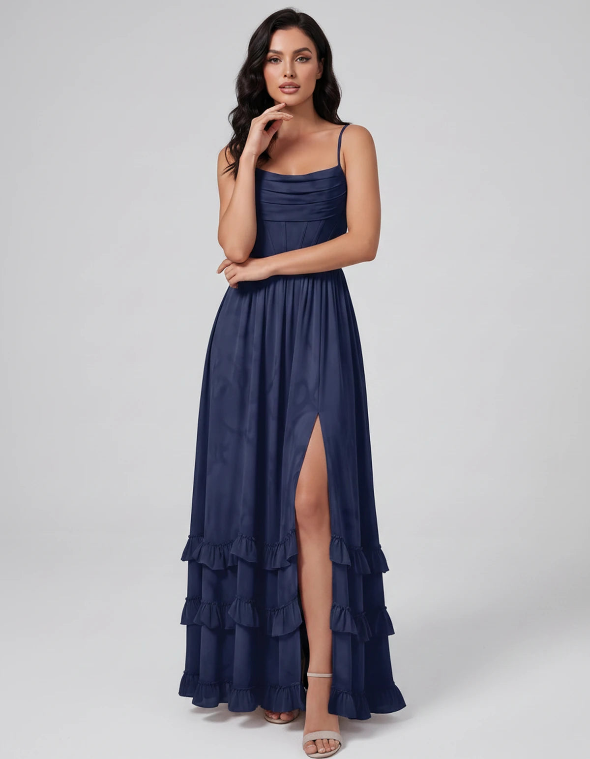 Oriane Maxi Dress — Navy | SKU: SD-04920-navy-2,SD-04920-navy-4,SD-04920-navy-6,SD-04920-navy-8,SD-04920-navy-10,SD-04920-navy-12,SD-04920-navy-14,SD-04920-navy-16,SD-04920-navy-16W,SD-04920-navy-18W,SD-04920-navy-20W