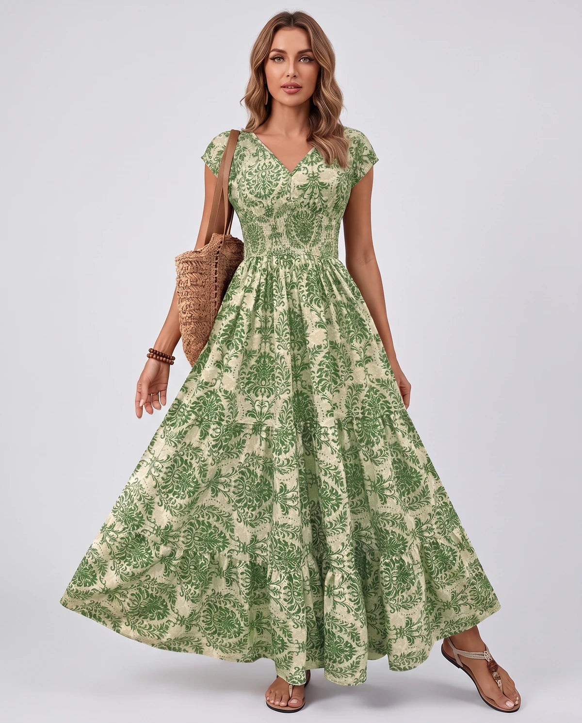 Ostara Maxi Dress — Army Green