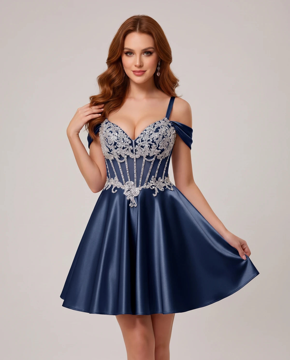 Ottilie Mini Dress — Navy