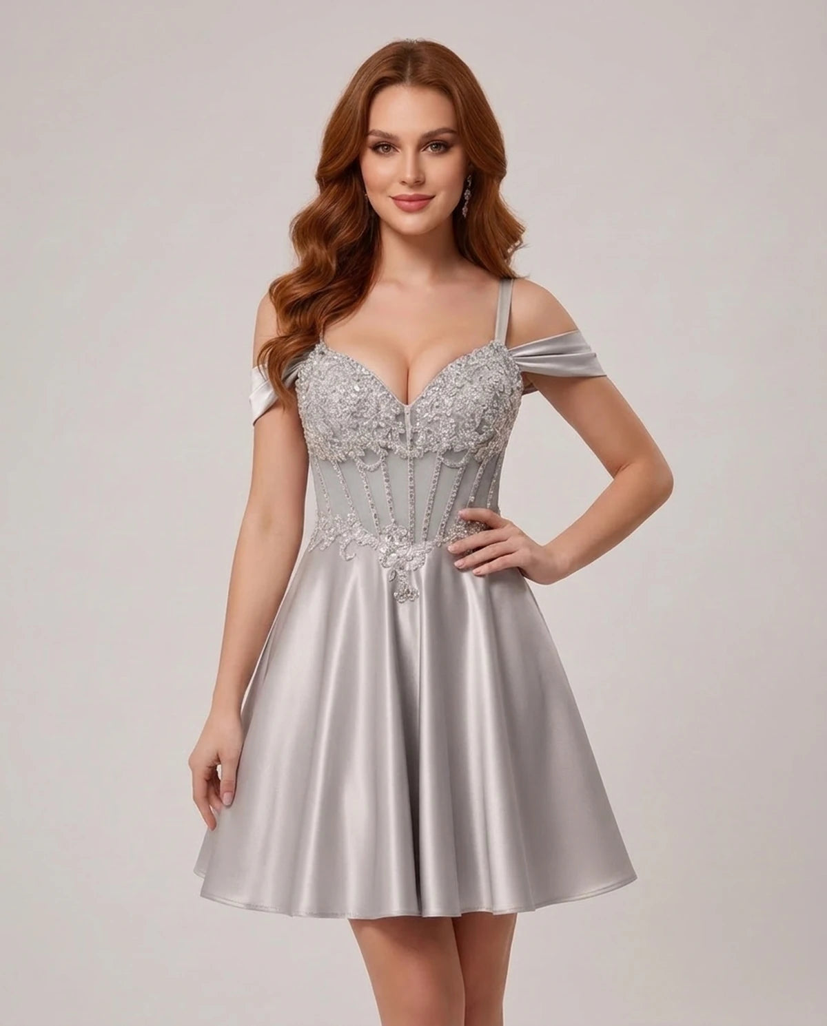 Ottilie Mini Dress — White | SKU: SD-52353-white-2,SD-52353-white-4,SD-52353-white-6,SD-52353-white-8,SD-52353-white-10,SD-52353-white-12,SD-52353-white-14,SD-52353-white-14W,SD-52353-white-16,SD-52353-white-16W,SD-52353-white-18W,SD-52353-white-20W