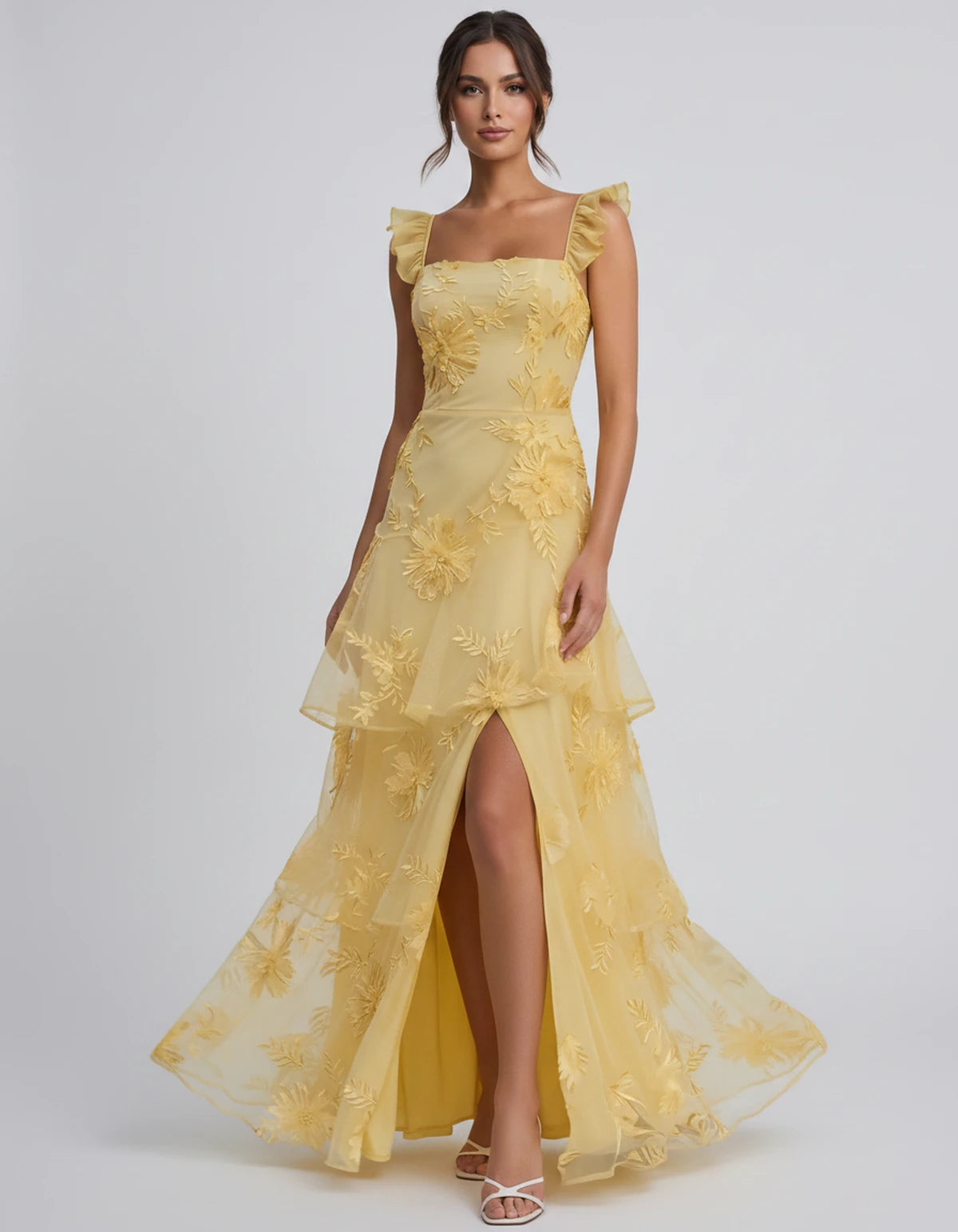 Palermo Maxi Dress — Gold | SKU: SD-68801-gold-2,SD-68801-gold-4,SD-68801-gold-6,SD-68801-gold-8,SD-68801-gold-10,SD-68801-gold-12,SD-68801-gold-14,SD-68801-gold-16,SD-68801-gold-16 Plus,SD-68801-gold-20 Plus,SD-68801-gold-20W,SD-68801-gold-22W