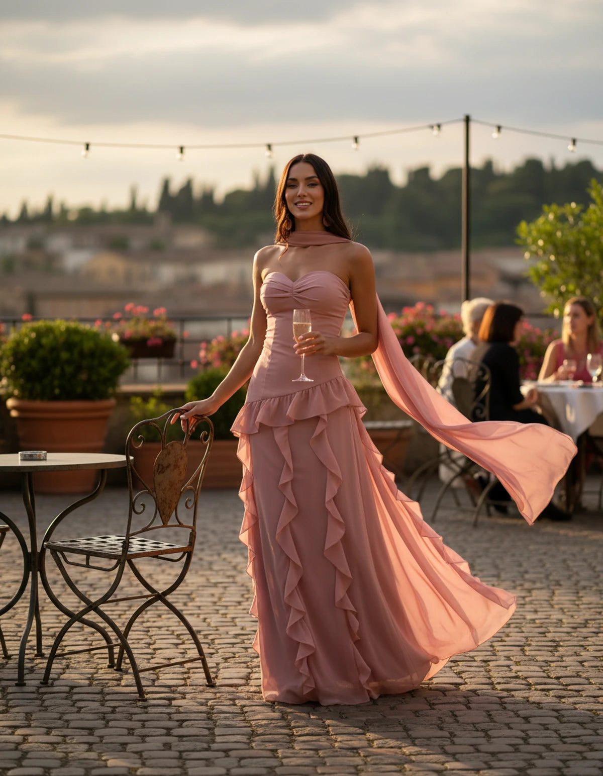Parthenia Maxi Dress — Dusty Pink | SKU: SD-69572-dustypink-XS,SD-69572-dustypink-S,SD-69572-dustypink-M,SD-69572-dustypink-L,SD-69572-dustypink-XL,SD-69572-dustypink-2XL