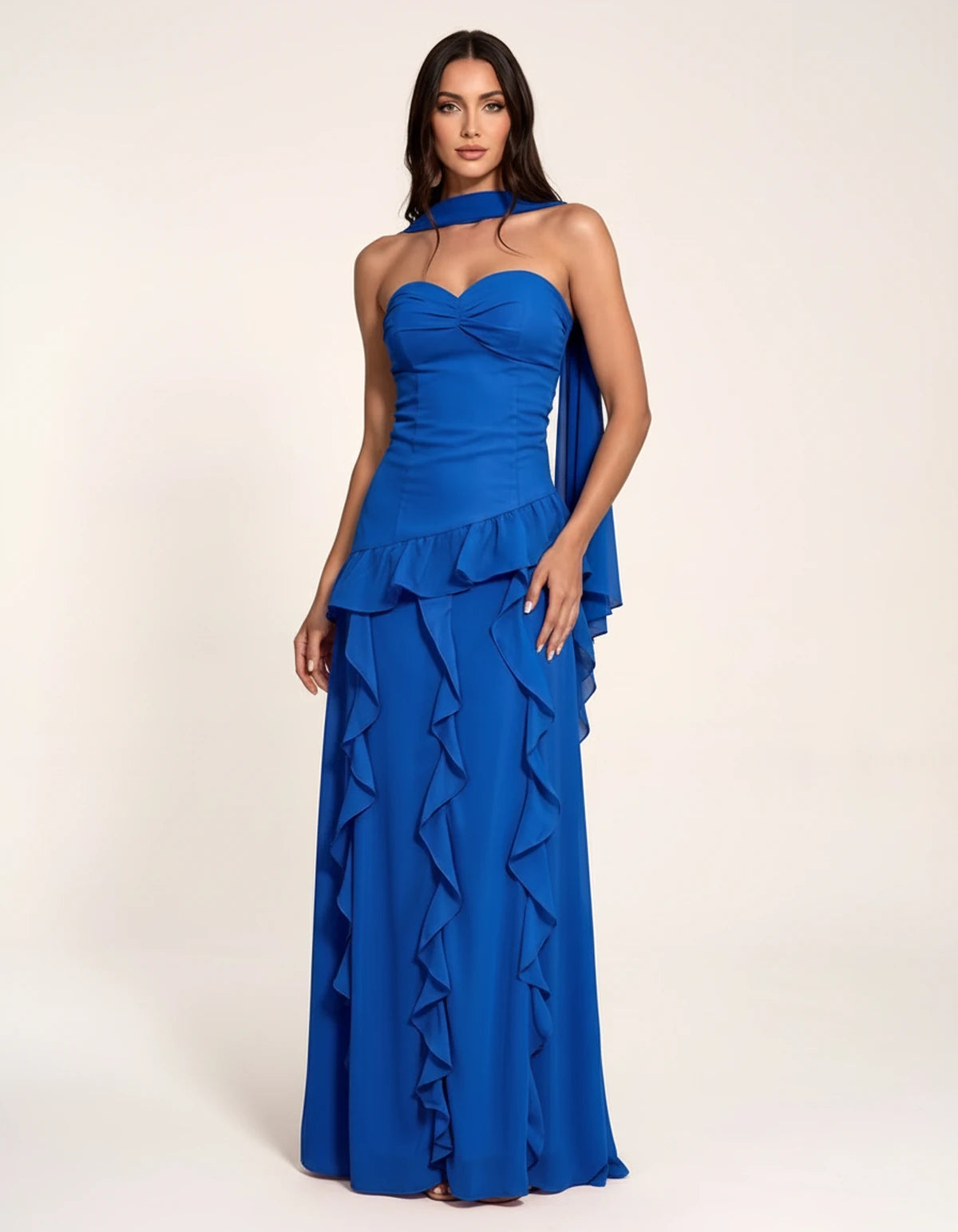 Parthenia Maxi Dress — Royal Blue | SKU: SD-69572-royalblue-XS,SD-69572-royalblue-S,SD-69572-royalblue-M,SD-69572-royalblue-L,SD-69572-royalblue-XL,SD-69572-royalblue-2XL