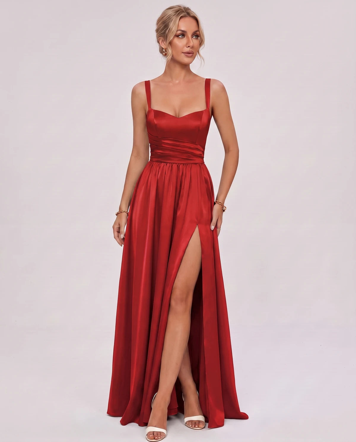 Pasadena Midi Dresses — Red