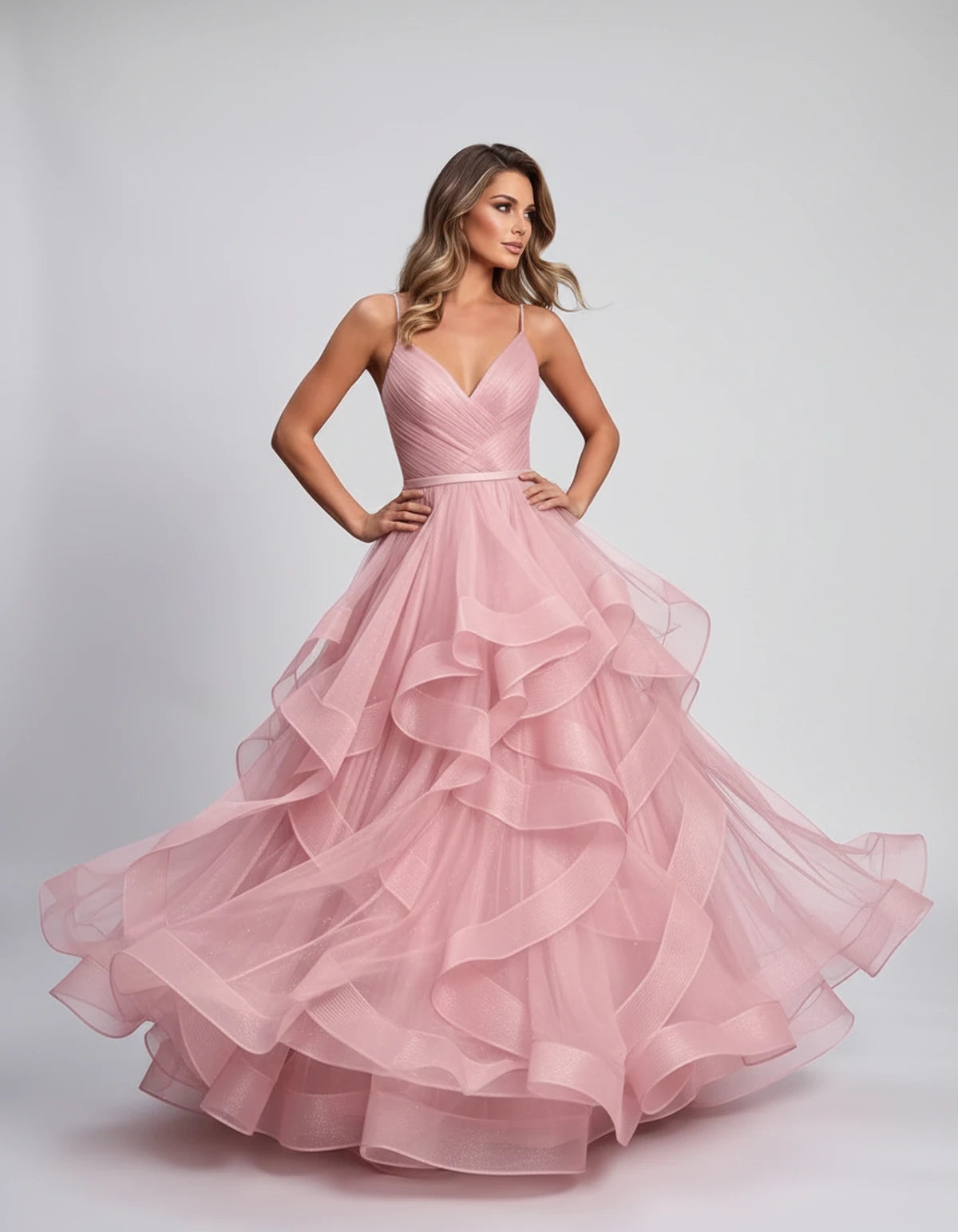 Pastorale Maxi Dress — Blush Pink | SKU: SD-72195-blushpink-XS,SD-72195-blushpink-S,SD-72195-blushpink-M,SD-72195-blushpink-L,SD-72195-blushpink-XL,SD-72195-blushpink-2XL