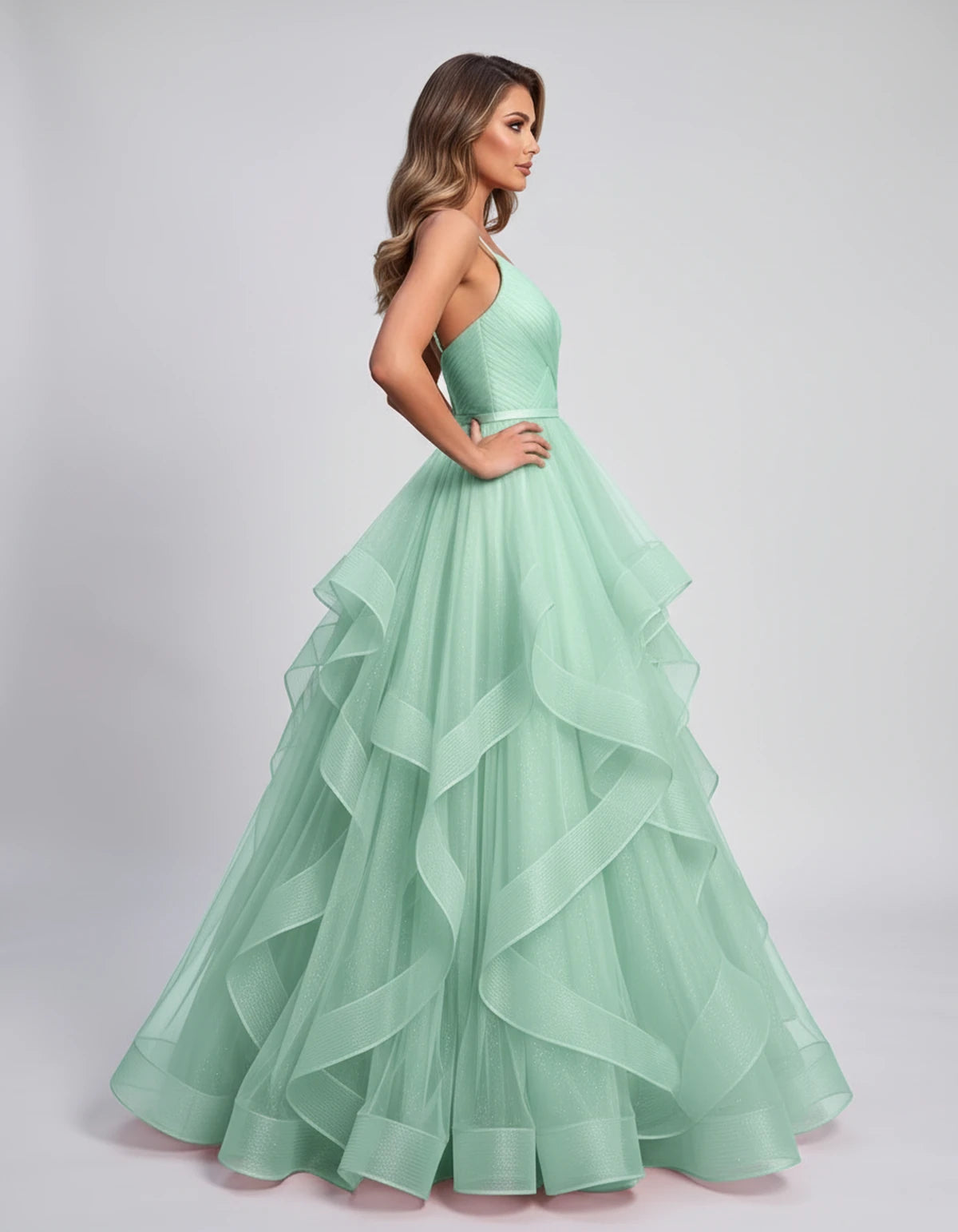 Pastorale Maxi Dress — Mint Green | SKU: SD-72195-mintgreen-XS,SD-72195-mintgreen-S,SD-72195-mintgreen-M,SD-72195-mintgreen-L,SD-72195-mintgreen-XL,SD-72195-mintgreen-2XL