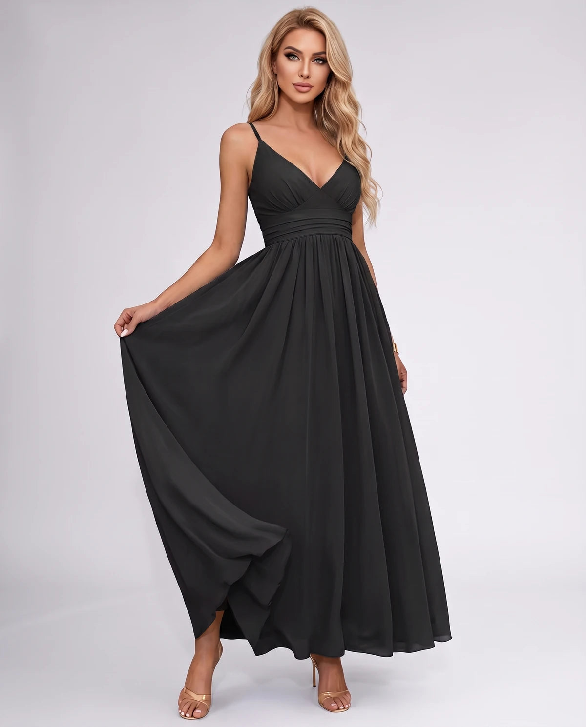 Pavlina Maxi Dress — Black