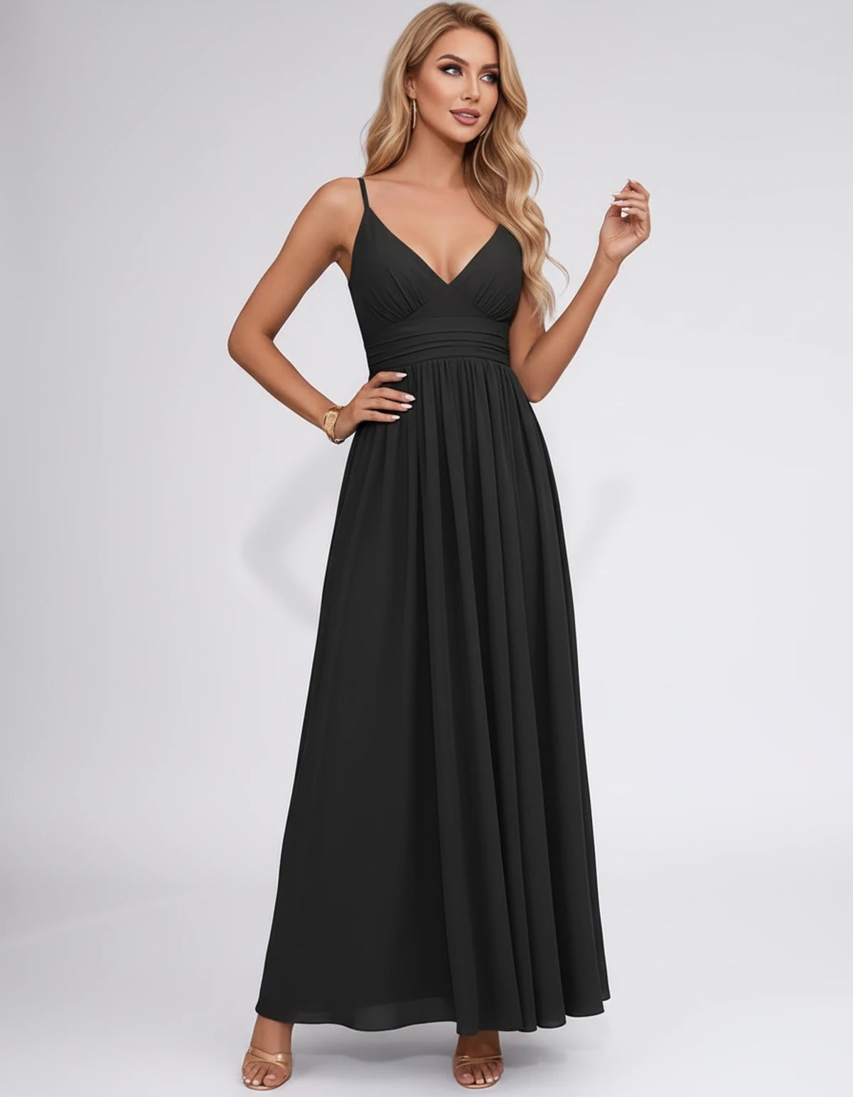 Pavlina Maxi Dress — Black | SKU: SD-94482-black-2,SD-94482-black-4,SD-94482-black-6,SD-94482-black-8,SD-94482-black-10,SD-94482-black-12,SD-94482-black-14,SD-94482-black-16,SD-94482-black-16W,SD-94482-black-18W,SD-94482-black-20W,SD-94482-black-22W