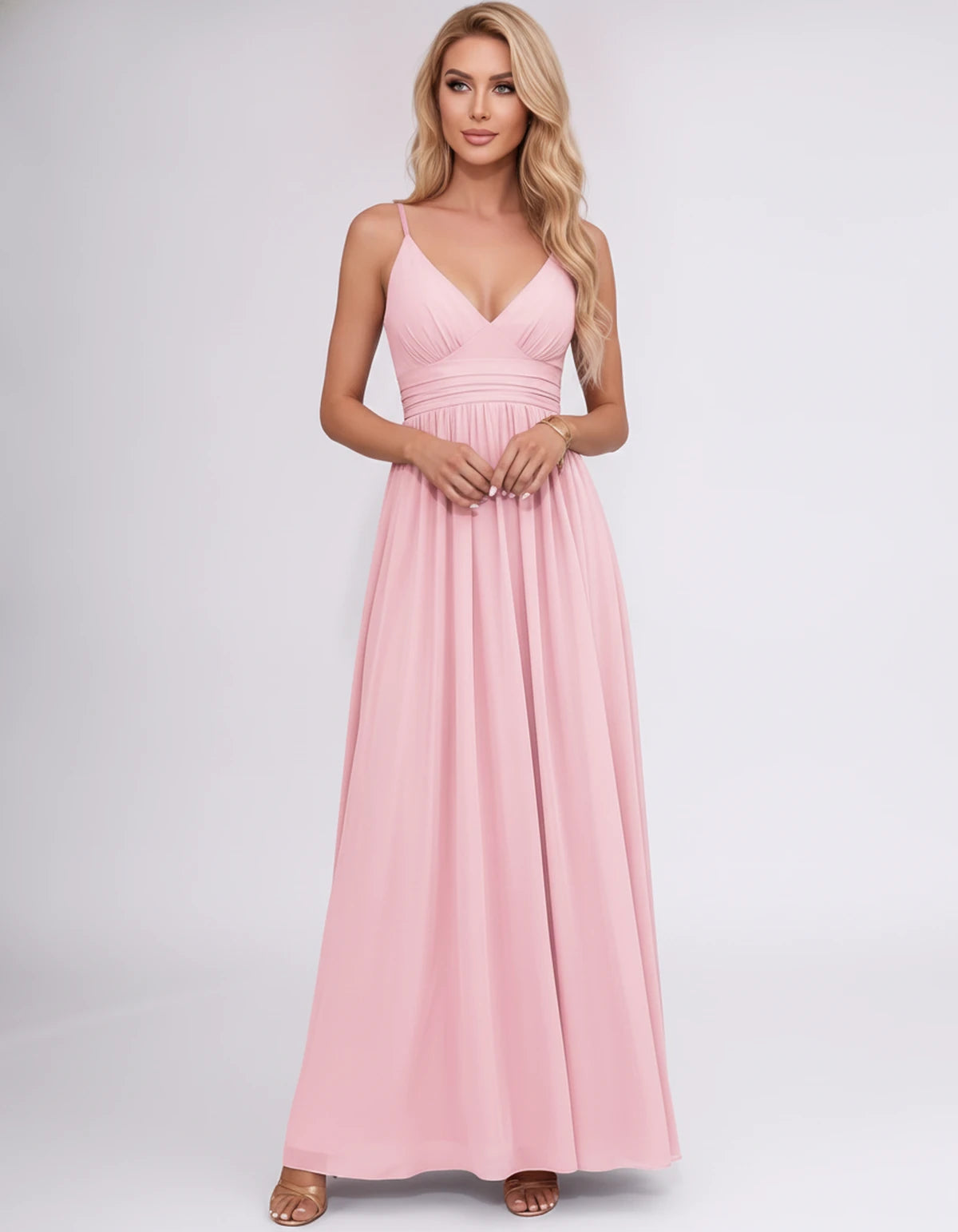 Pavlina Maxi Dress — Pink | SKU: SD-94482-pink-2,SD-94482-pink-4,SD-94482-pink-6,SD-94482-pink-8,SD-94482-pink-10,SD-94482-pink-12,SD-94482-pink-14,SD-94482-pink-16,SD-94482-pink-16W,SD-94482-pink-18W,SD-94482-pink-20W,SD-94482-pink-22W