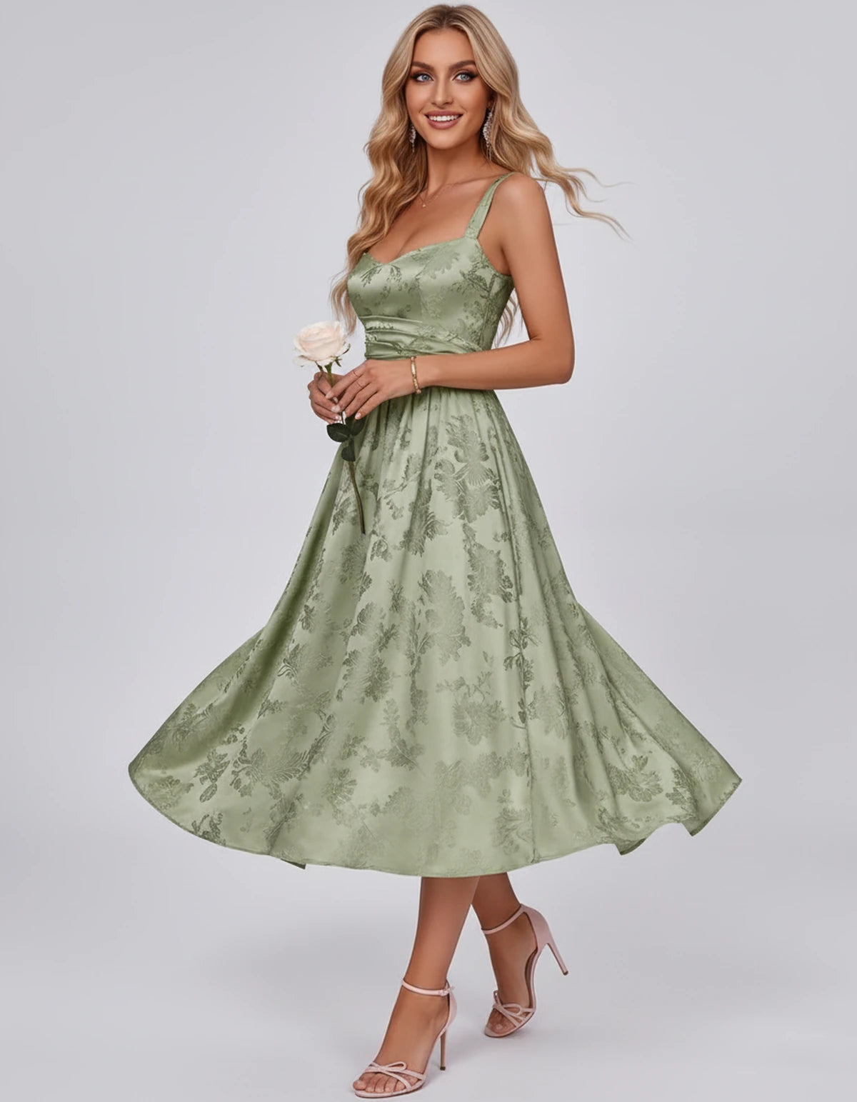 Pervenche Midi Dresses — Dusty Sage | SKU: SD-57377-dustysage-2,SD-57377-dustysage-4,SD-57377-dustysage-6,SD-57377-dustysage-8,SD-57377-dustysage-10,SD-57377-dustysage-12,SD-57377-dustysage-14,SD-57377-dustysage-16,SD-57377-dustysage-16W,SD-57377-dustysage-18W,SD-57377-dustysage-20W,SD-57377-dustysage-22W