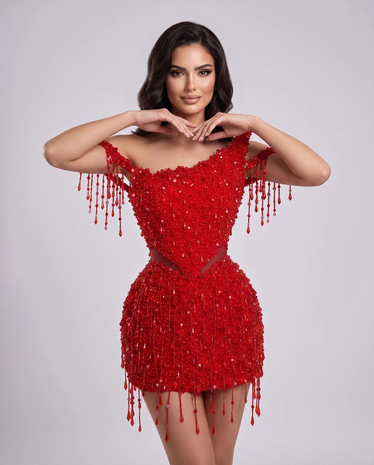 Petrichor Mini Dress — Model Color Red | SKU: SD-73560-modelcolorred-2,SD-73560-modelcolorred-4,SD-73560-modelcolorred-6,SD-73560-modelcolorred-8,SD-73560-modelcolorred-10,SD-73560-modelcolorred-12,SD-73560-modelcolorred-14,SD-73560-modelcolorred-16,SD-73560-modelcolorred-16W,SD-73560-modelcolorred-18W,SD-73560-modelcolorred-20W,SD-73560-modelcolorred-22W