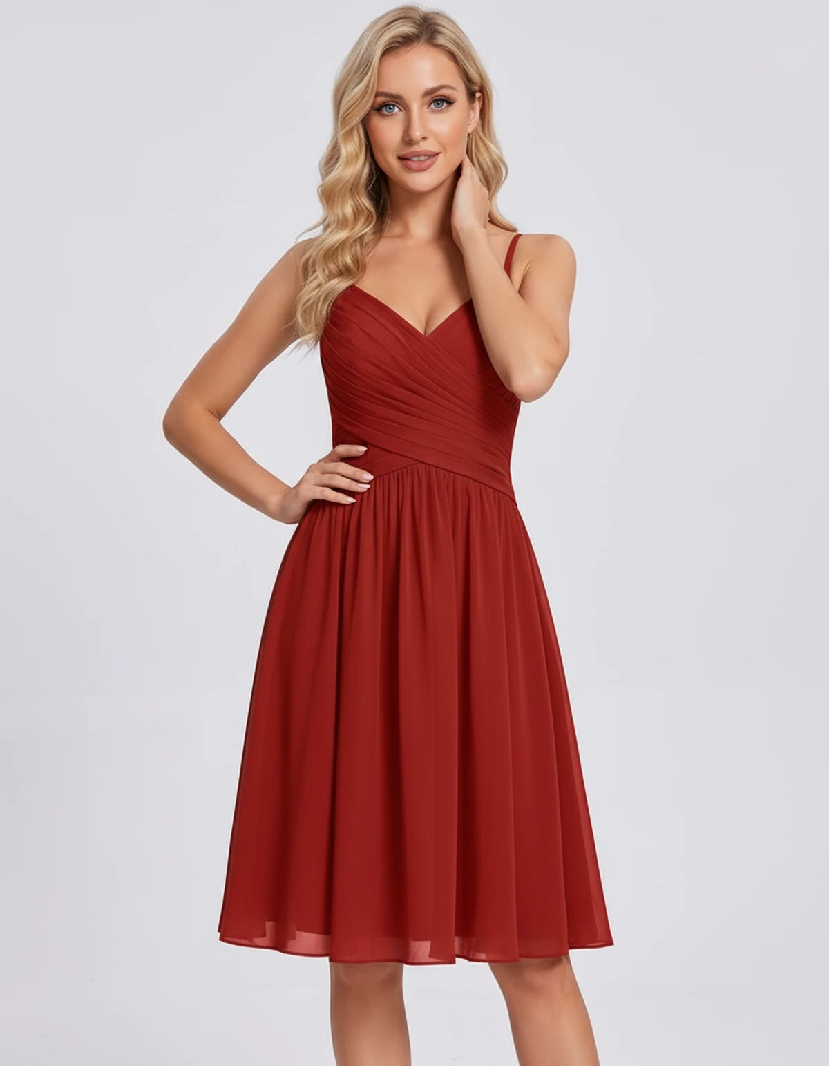 Petronella Mini Dress — Red | SKU: SD-24392-red-2,SD-24392-red-4,SD-24392-red-6,SD-24392-red-8,SD-24392-red-10,SD-24392-red-12,SD-24392-red-14,SD-24392-red-16,SD-24392-red-16W,SD-24392-red-18W,SD-24392-red-20W,SD-24392-red-22W