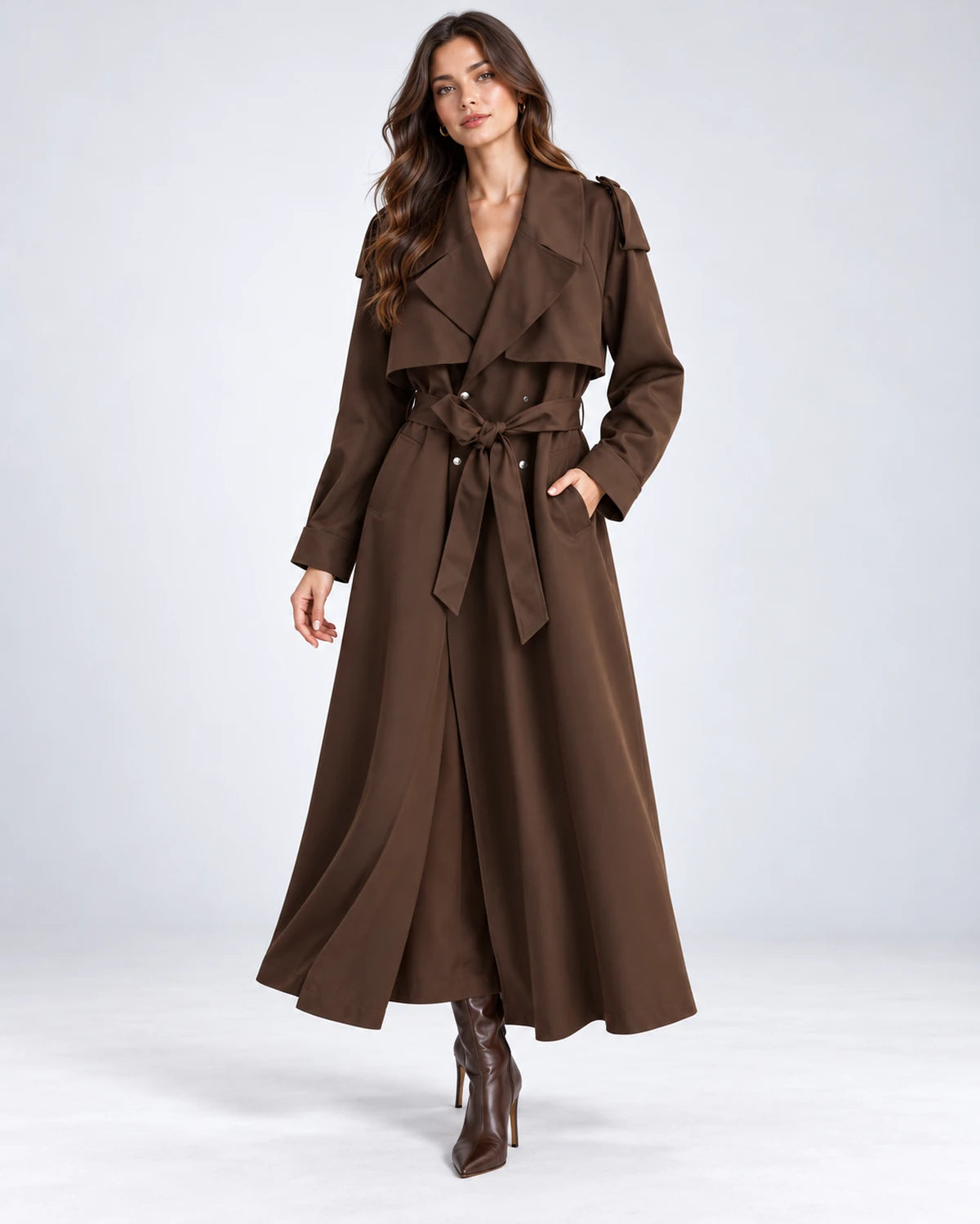 Portofino Coat — Brown