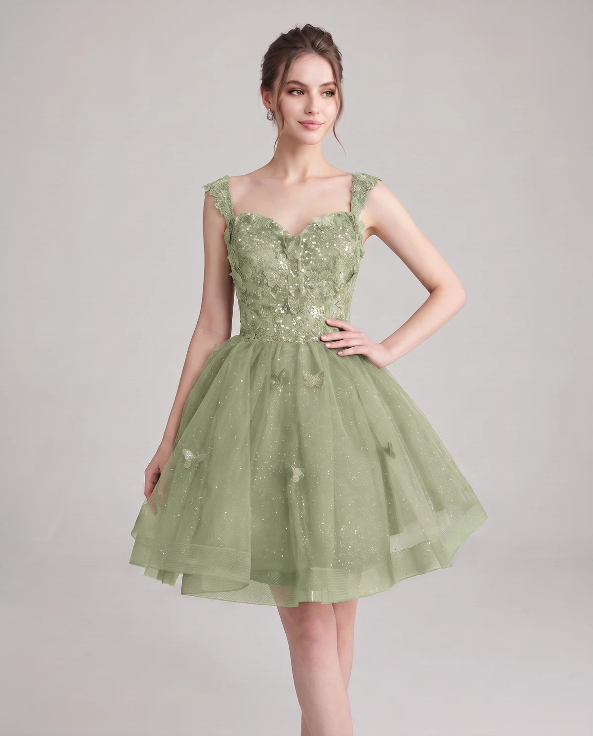 Quintessa Mini Dress — Dusty Sage | SKU: SD-50365-dustysage-2,SD-50365-dustysage-4,SD-50365-dustysage-6,SD-50365-dustysage-8,SD-50365-dustysage-10,SD-50365-dustysage-12,SD-50365-dustysage-14,SD-50365-dustysage-16,SD-50365-dustysage-16W,SD-50365-dustysage-18W,SD-50365-dustysage-20W,SD-50365-dustysage-22W