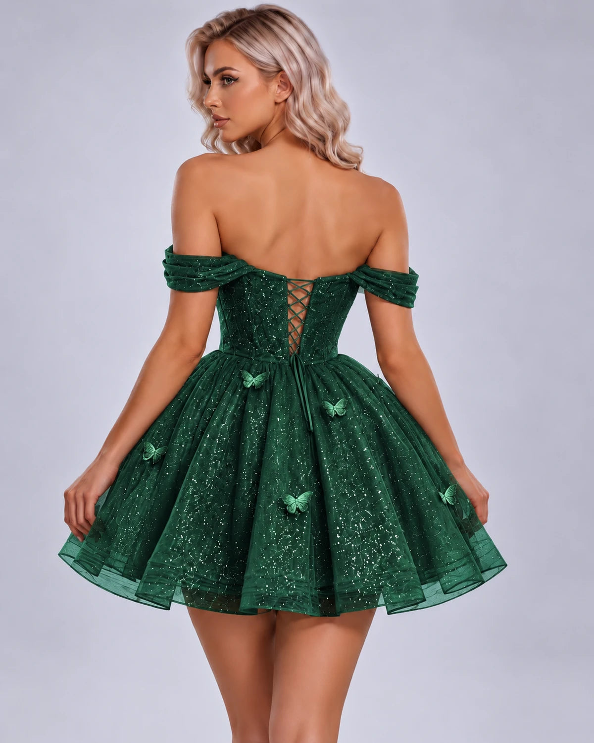 Quiterie Mini Dress — Emerlad Green | SKU: SD-28995-emerladgreen-2,SD-28995-emerladgreen-4,SD-28995-emerladgreen-6,SD-28995-emerladgreen-8,SD-28995-emerladgreen-10,SD-28995-emerladgreen-12,SD-28995-emerladgreen-14,SD-28995-emerladgreen-14W,SD-28995-emerladgreen-16,SD-28995-emerladgreen-16W,SD-28995-emerladgreen-18W,SD-28995-emerladgreen-20W
