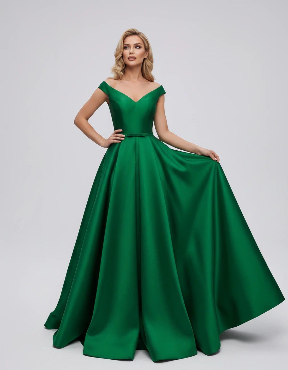 Ramona Maxi Dress — Green | SKU: SD-01717-green-2,SD-01717-green-4,SD-01717-green-6,SD-01717-green-8,SD-01717-green-10,SD-01717-green-12,SD-01717-green-14,SD-01717-green-16,SD-01717-green-16W,SD-01717-green-18W,SD-01717-green-20W,SD-01717-green-22W
