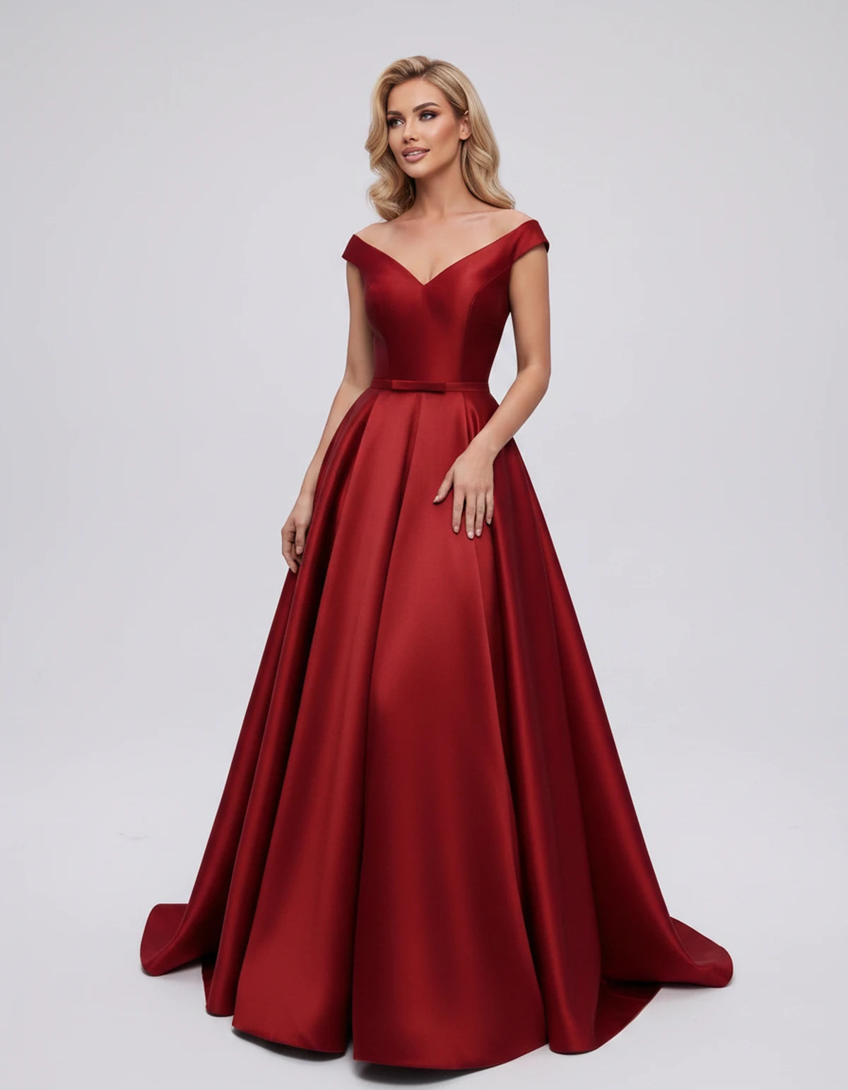 Ramona Maxi Dress — Red | SKU: SD-01717-red-2,SD-01717-red-4,SD-01717-red-6,SD-01717-red-8,SD-01717-red-10,SD-01717-red-12,SD-01717-red-14,SD-01717-red-16,SD-01717-red-16W,SD-01717-red-18W,SD-01717-red-20W,SD-01717-red-22W