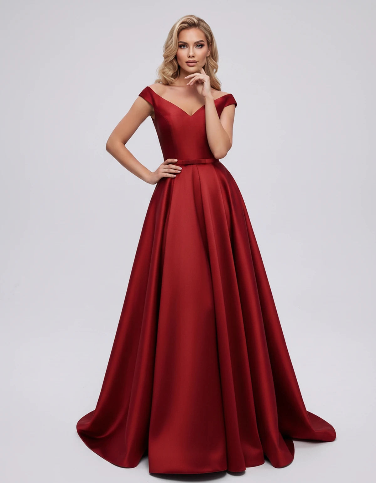 Ramona Maxi Dress — Red | SKU: SD-01717-red-2,SD-01717-red-4,SD-01717-red-6,SD-01717-red-8,SD-01717-red-10,SD-01717-red-12,SD-01717-red-14,SD-01717-red-16,SD-01717-red-16W,SD-01717-red-18W,SD-01717-red-20W,SD-01717-red-22W