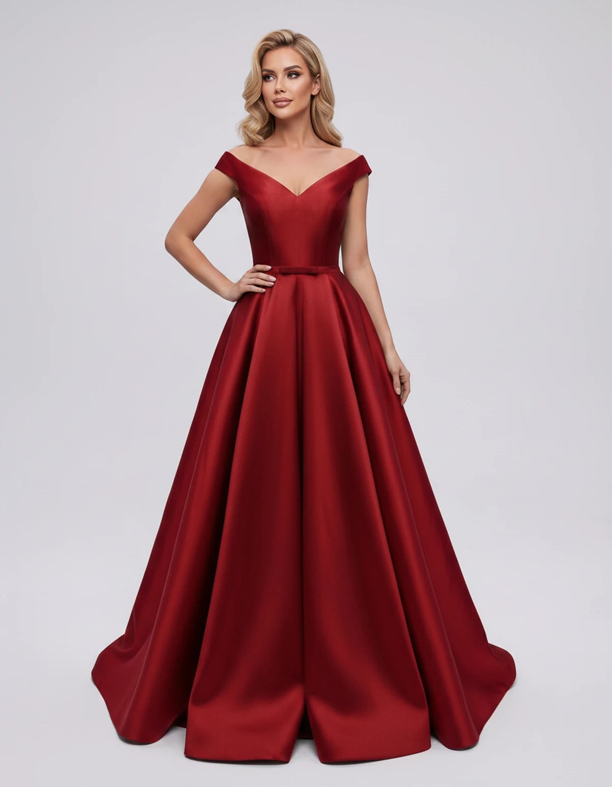 Ramona Maxi Dress — Red | SKU: SD-01717-red-2,SD-01717-red-4,SD-01717-red-6,SD-01717-red-8,SD-01717-red-10,SD-01717-red-12,SD-01717-red-14,SD-01717-red-16,SD-01717-red-16W,SD-01717-red-18W,SD-01717-red-20W,SD-01717-red-22W